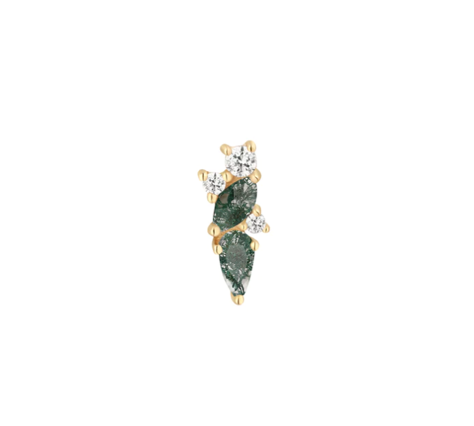 Visionary with Moss Agate & White Topaz