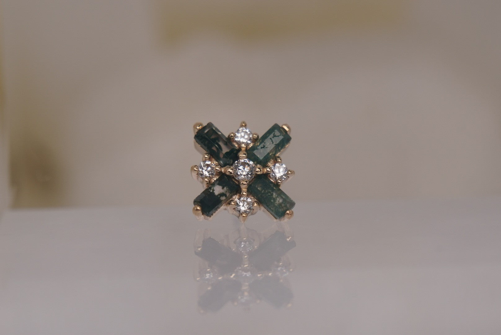 Covet with Moss Agate