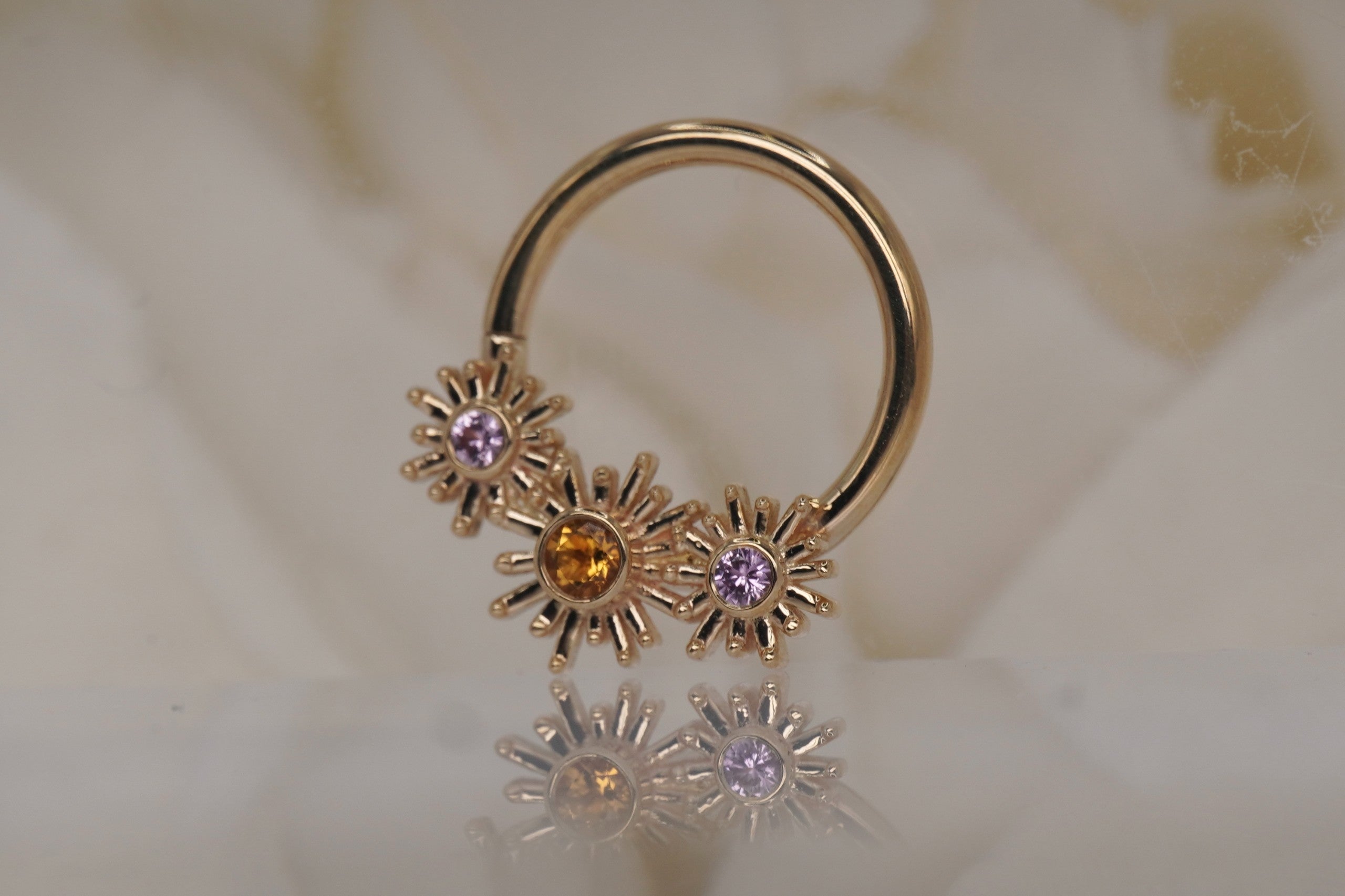 Solana with Pink Sapphire and Citrine