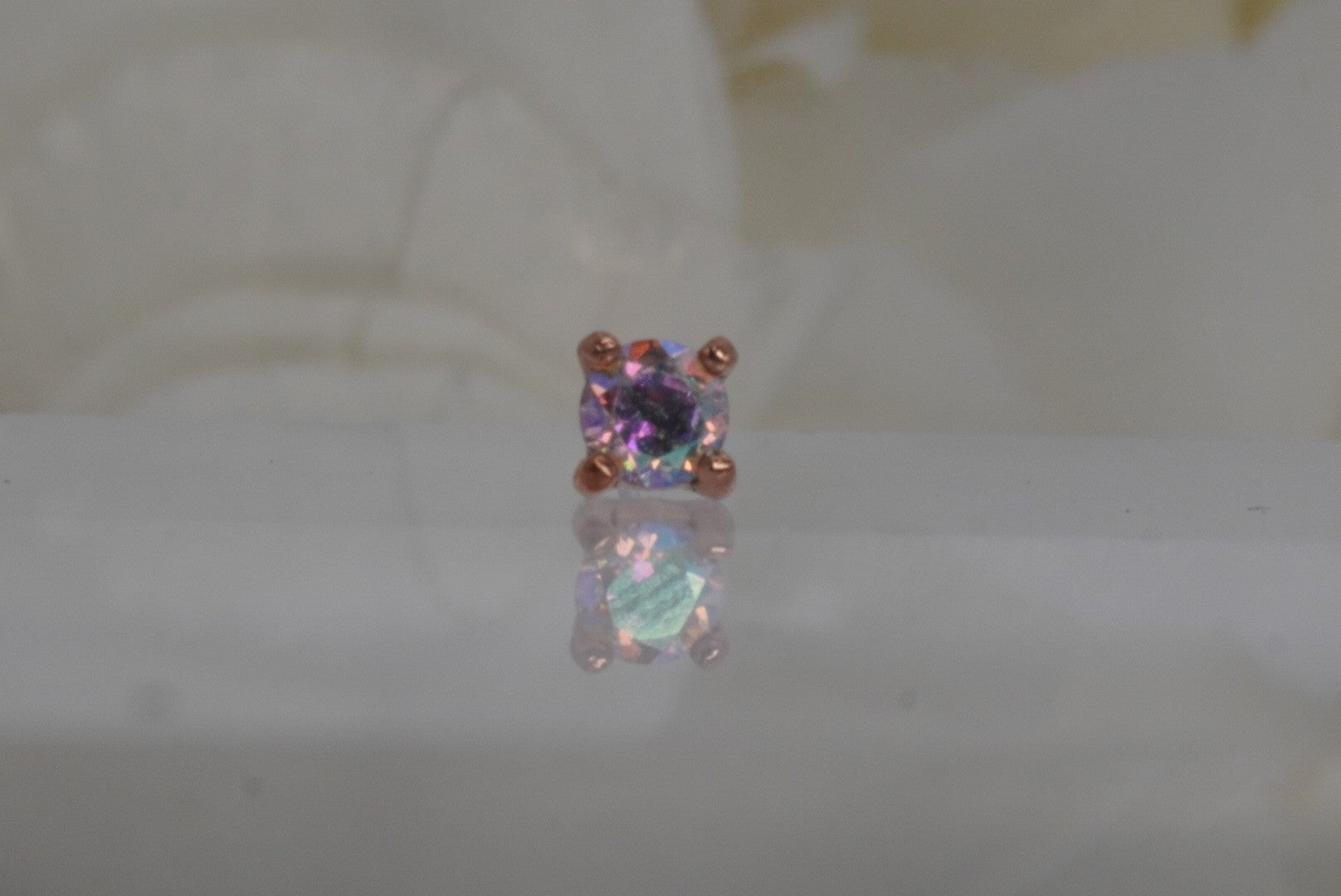 Prong with Mercury Mist Topaz