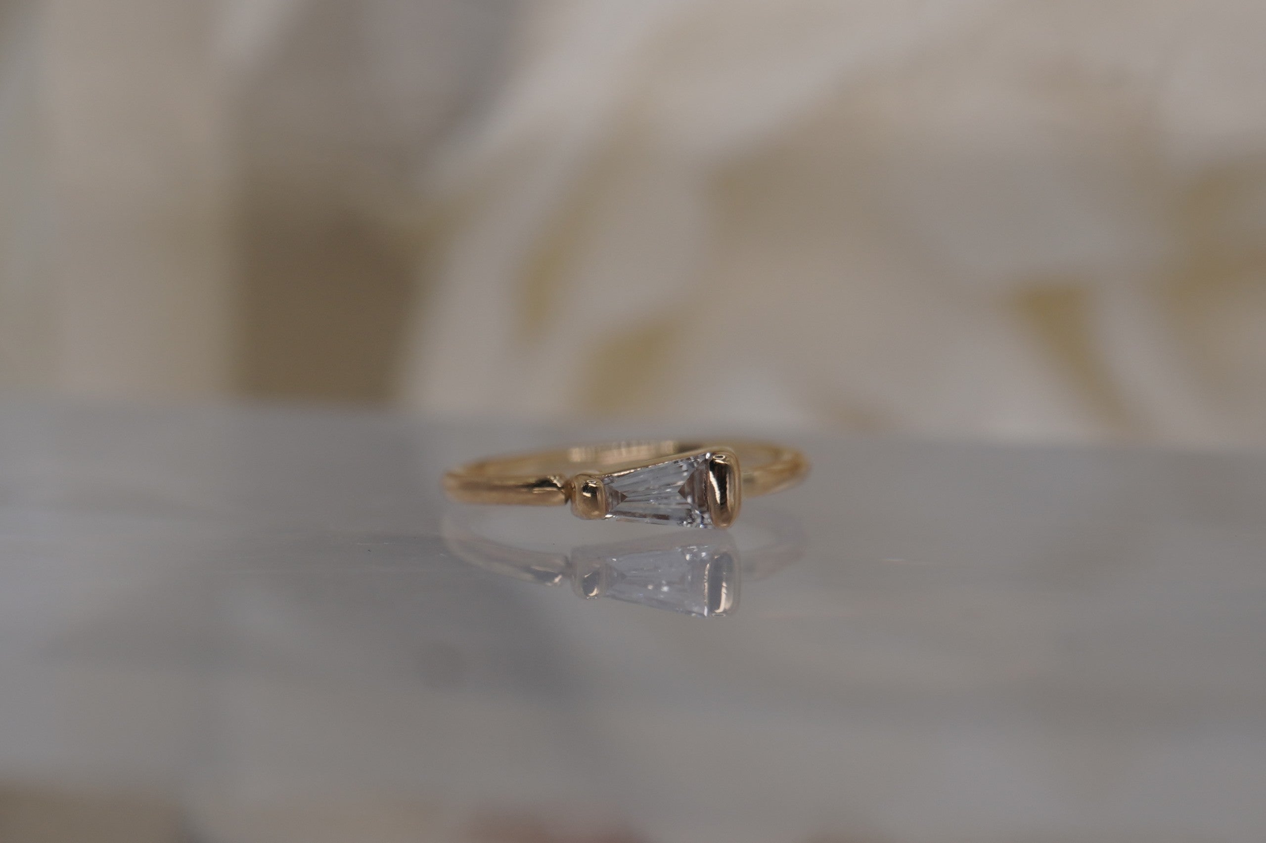 Tapered Baguette Seamless Ring
