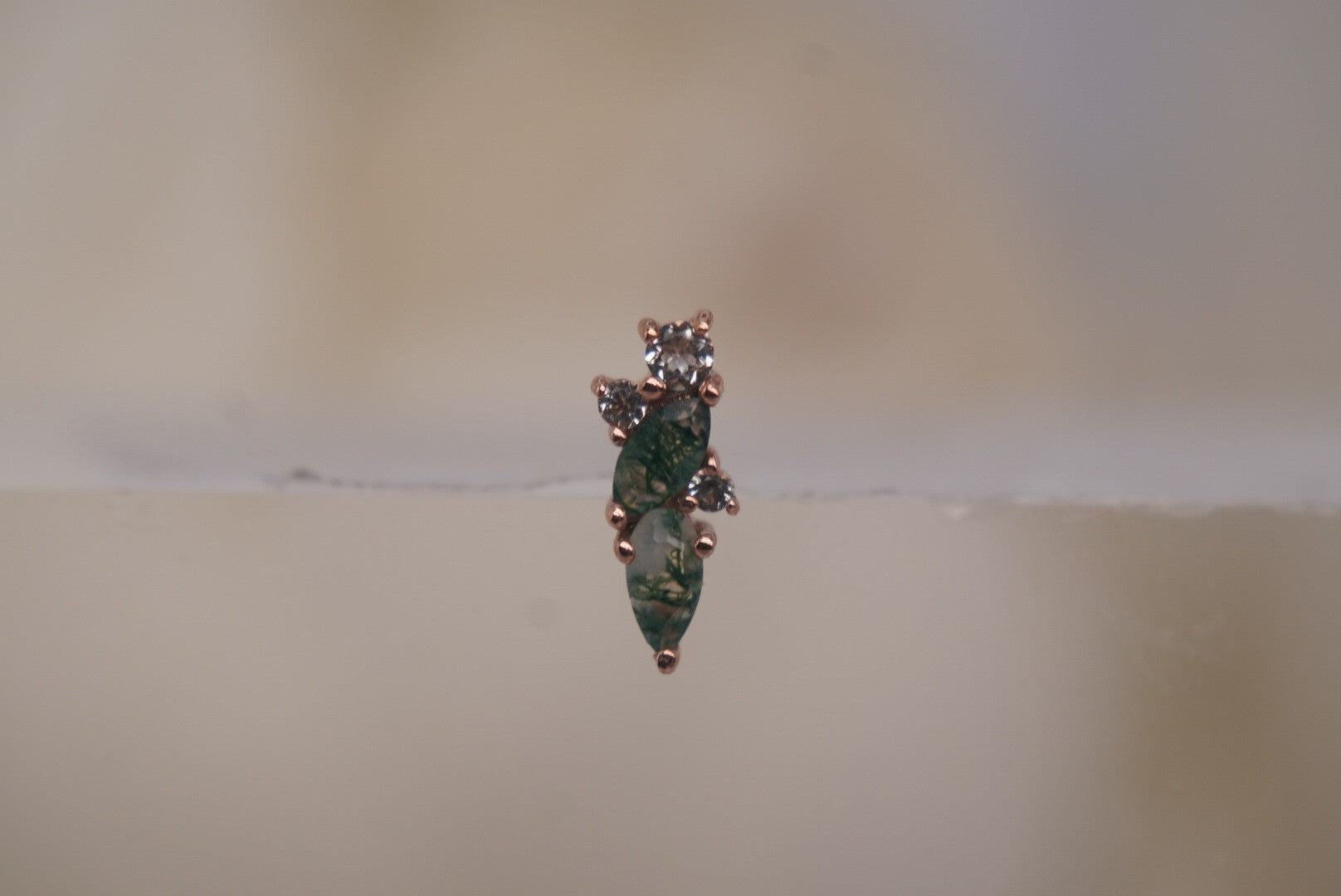 Visionary with Moss Agate & White Topaz