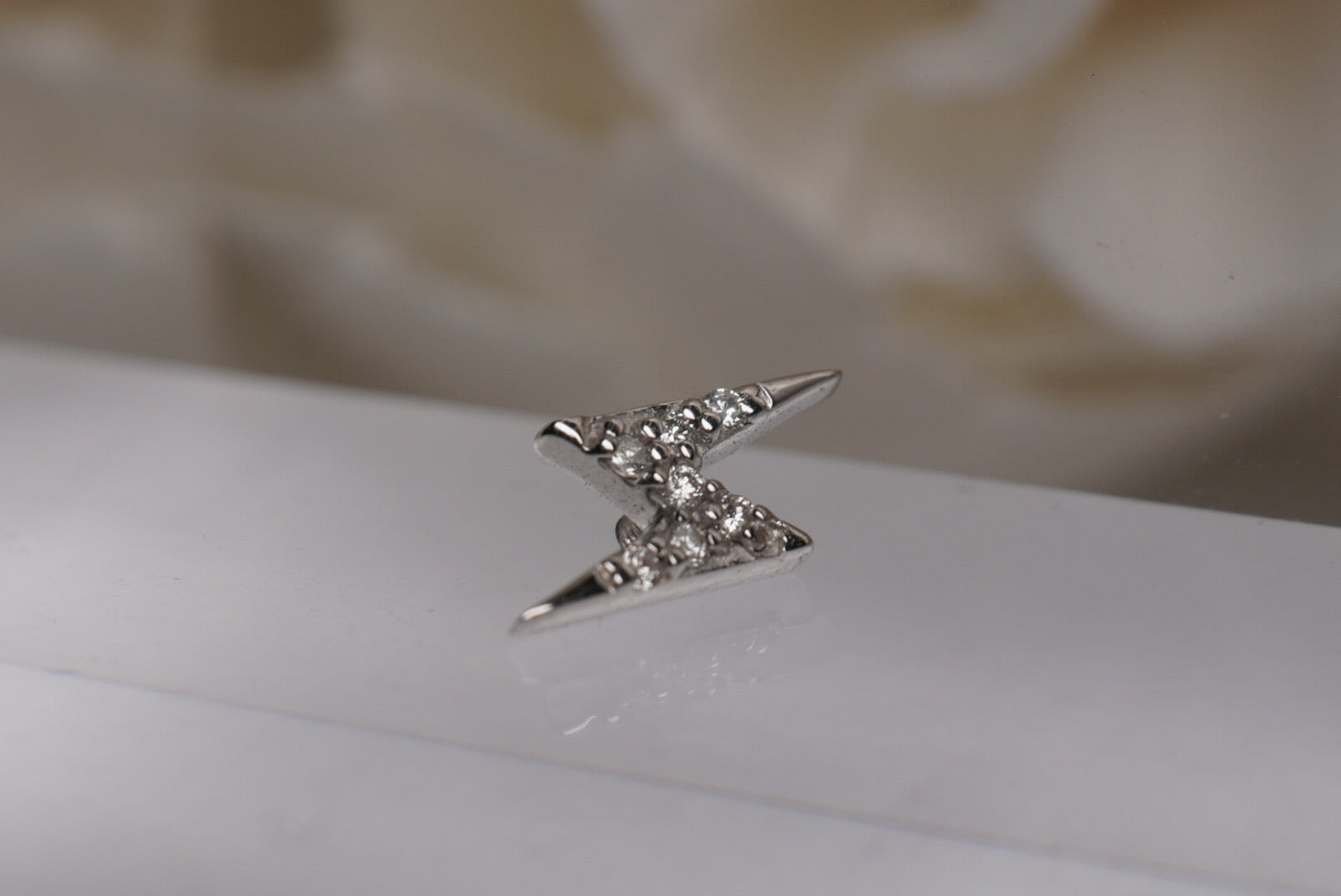 Lightning Bolt with GENUINE DIAMONDS