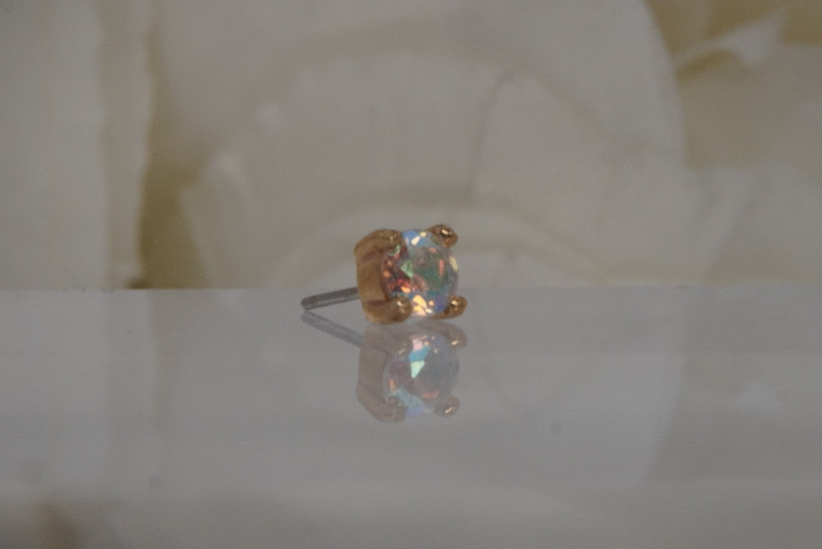 Prong with Mercury Mist Topaz