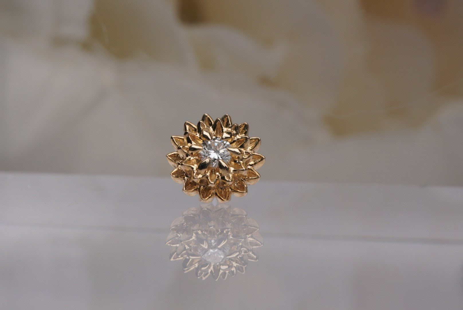 Dahlia with White Diamonds