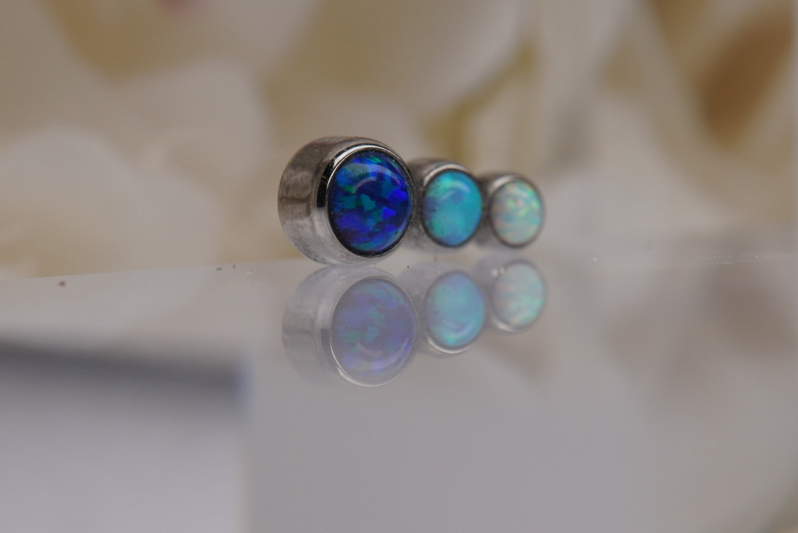 3-Gem  (Blue & White Opals)- 14g