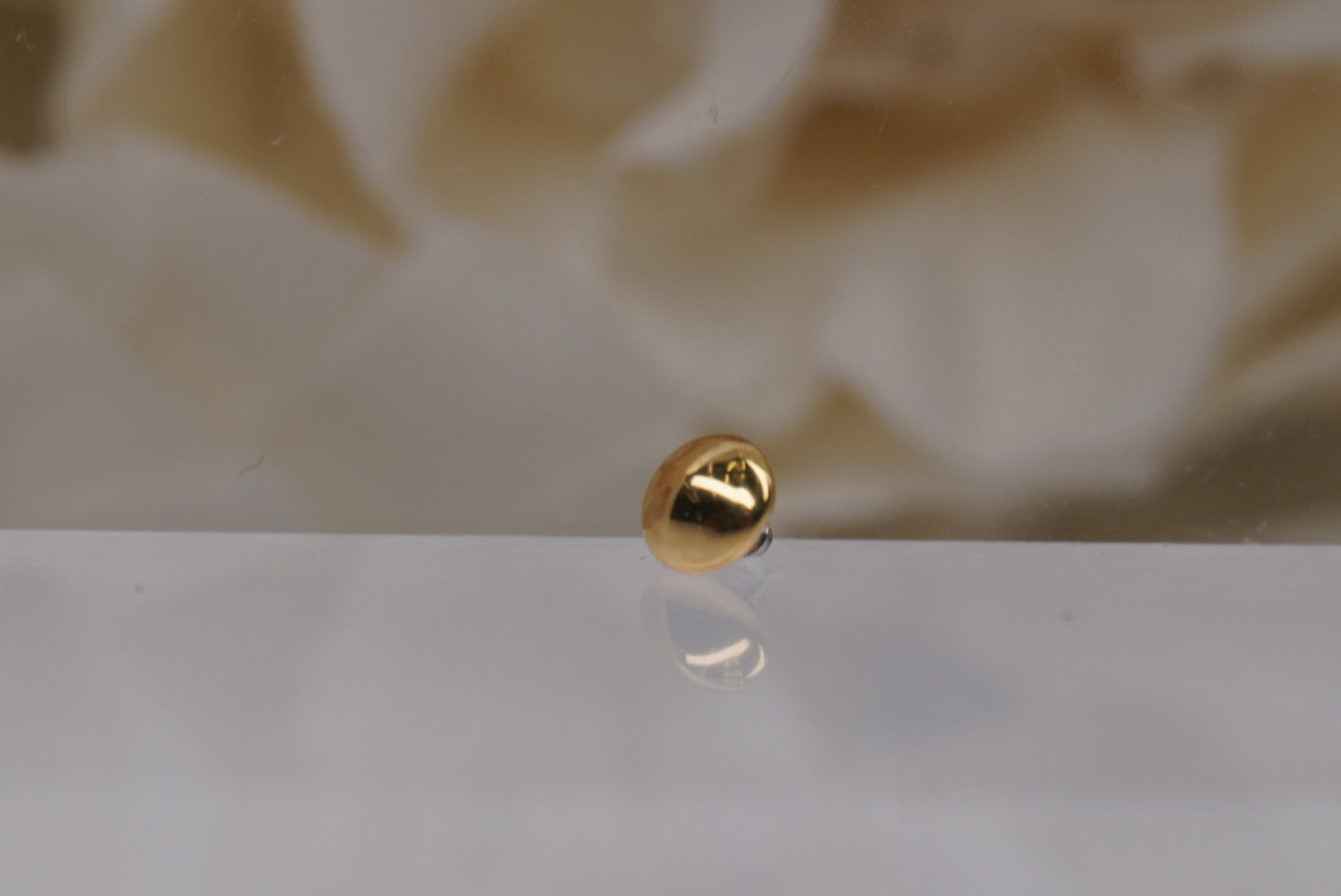 3mm Yellow Gold Dome