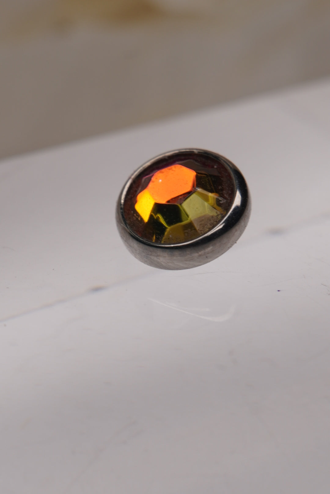 Crystal Volcano Crystal- Flat Faceted Gems 16g
