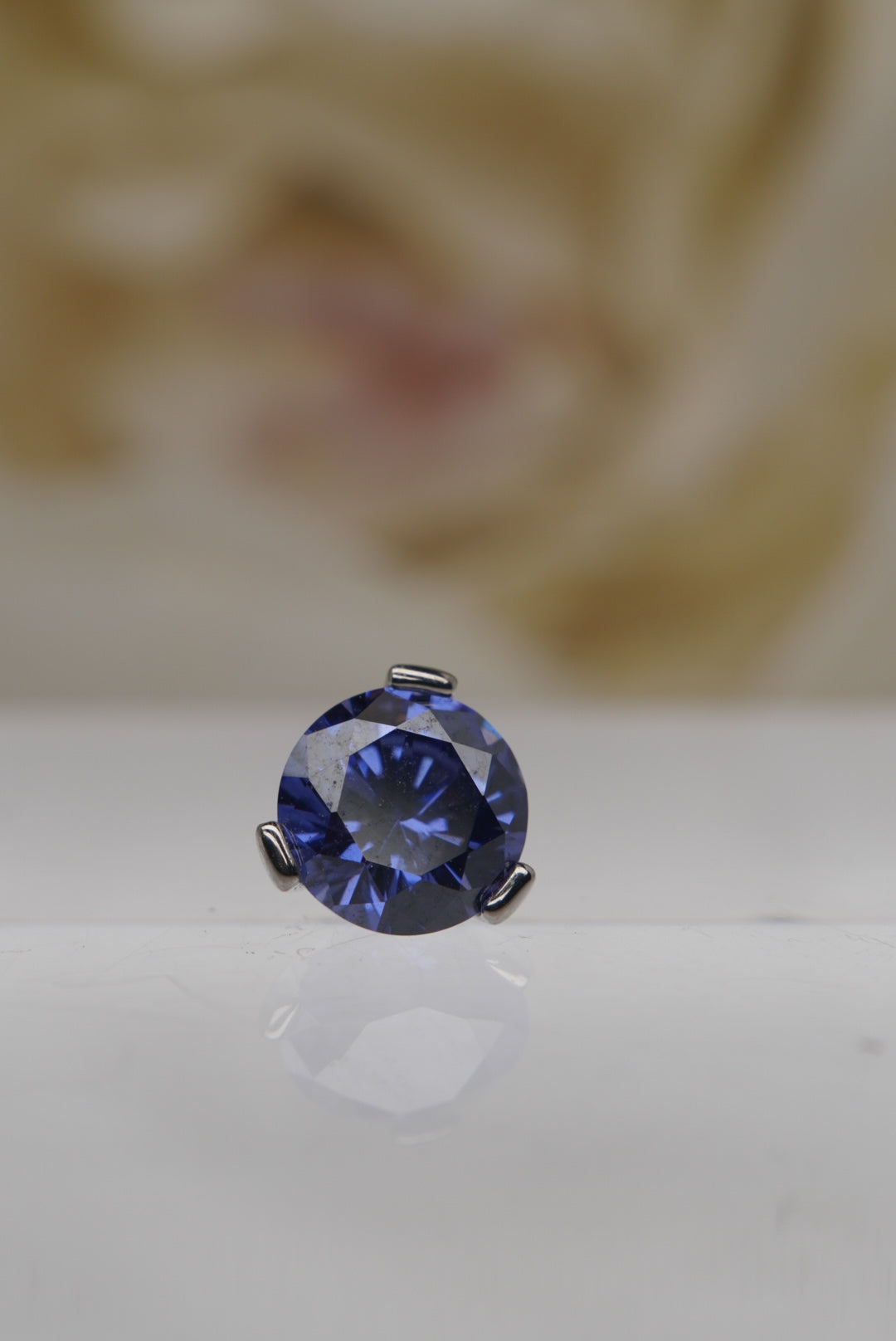 Tanzanite Crystal- Prong