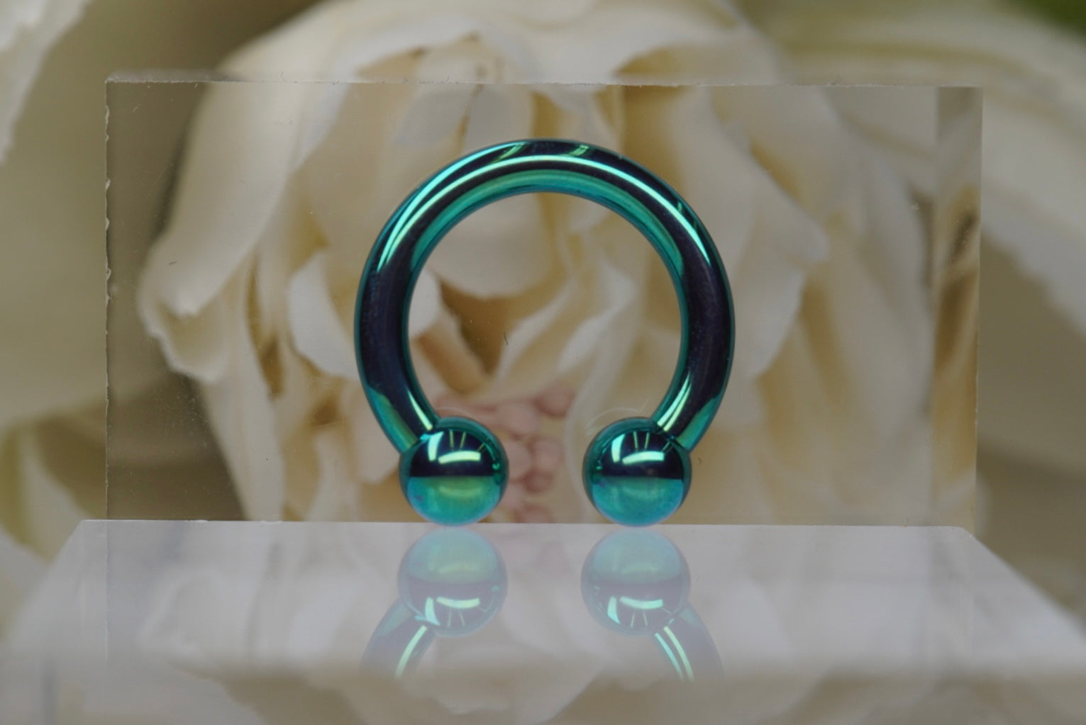 Teal Circular Barbell- 8g