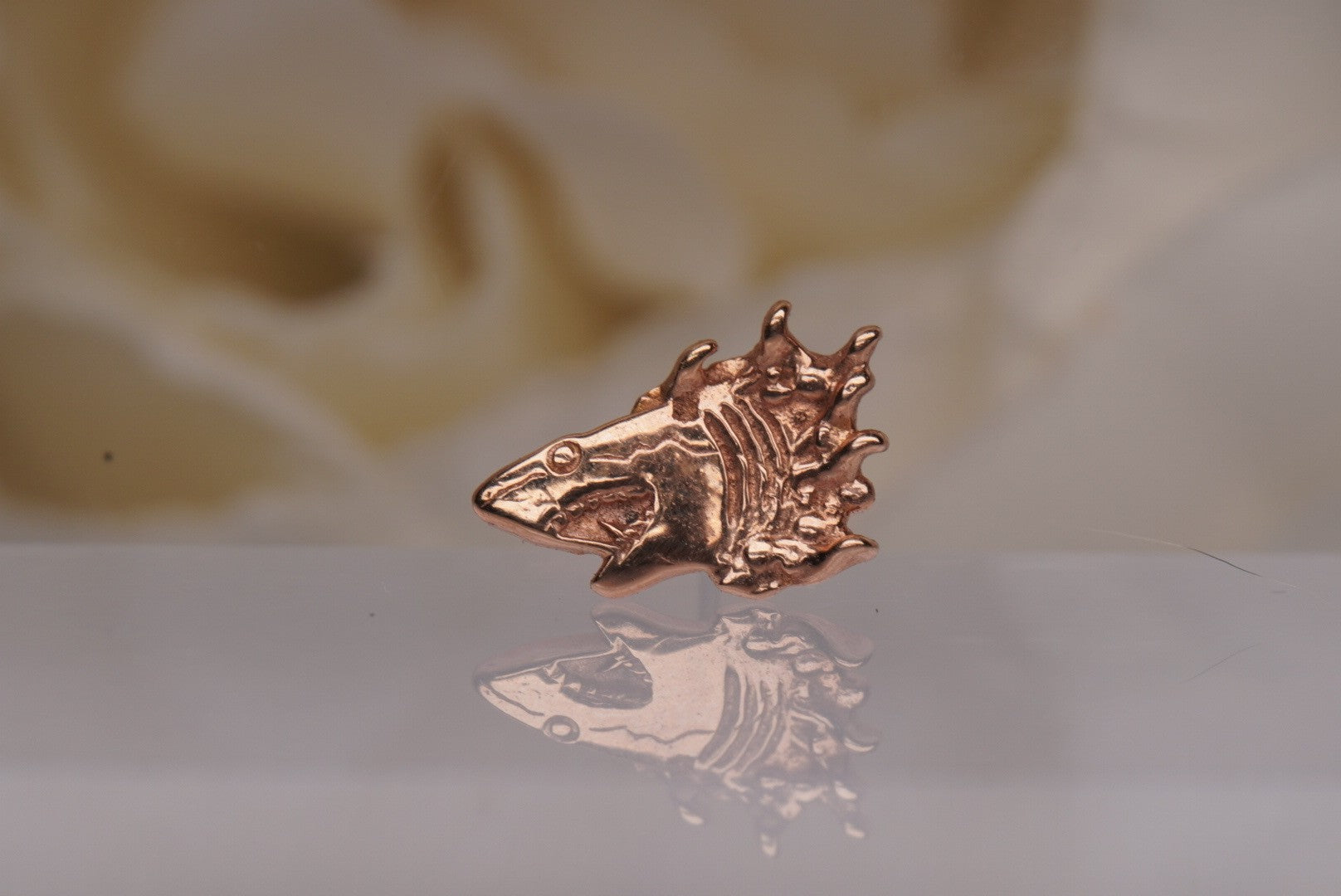 Shark Head in Gold