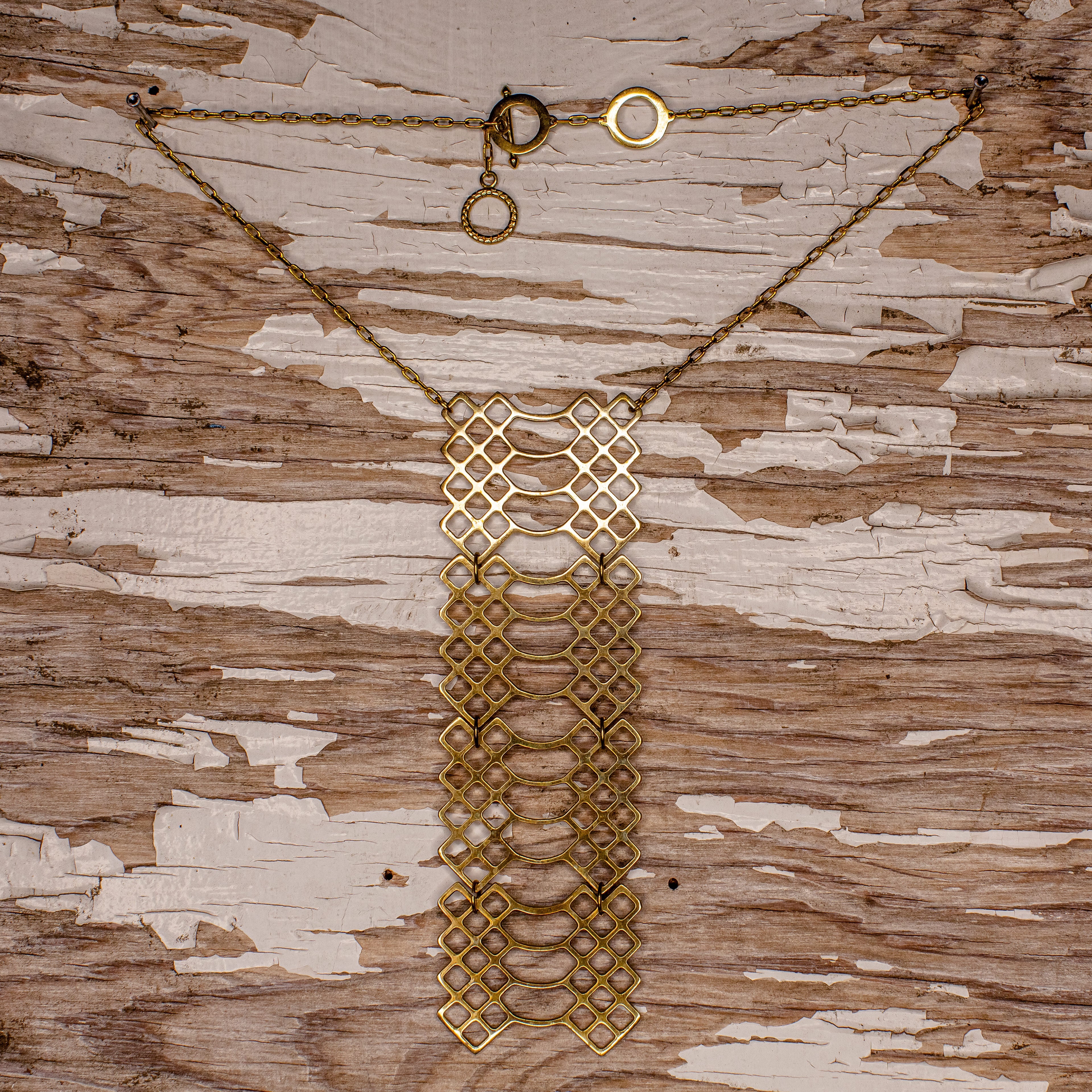 Snakeskin Necklace- Yellow Gold Plated