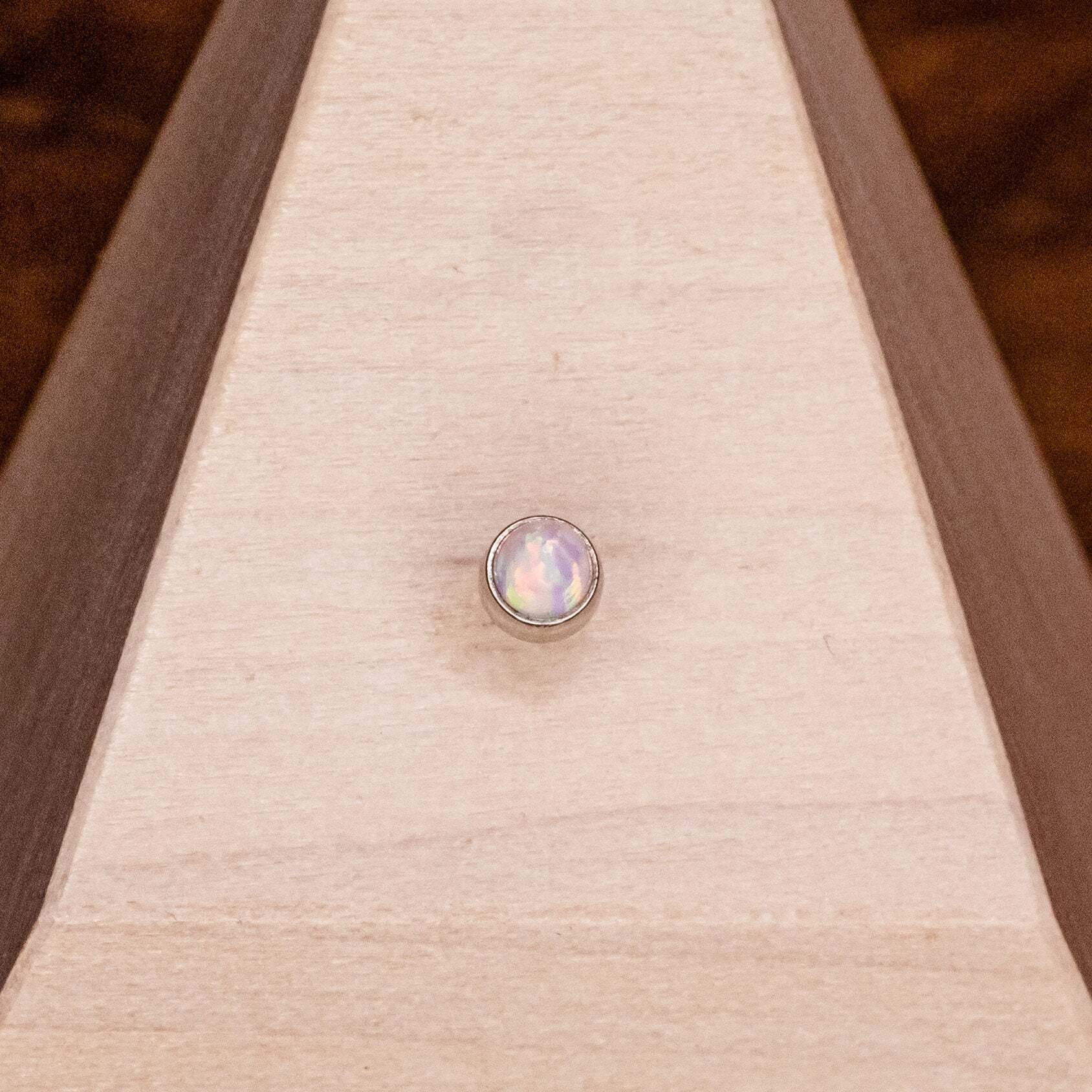 Bullet- White Opal