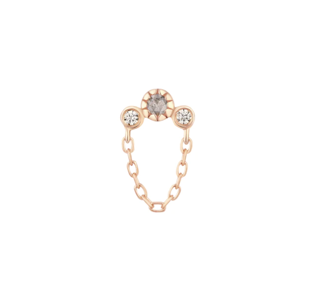 Halston- with Grey Diamonds & White Sapphires