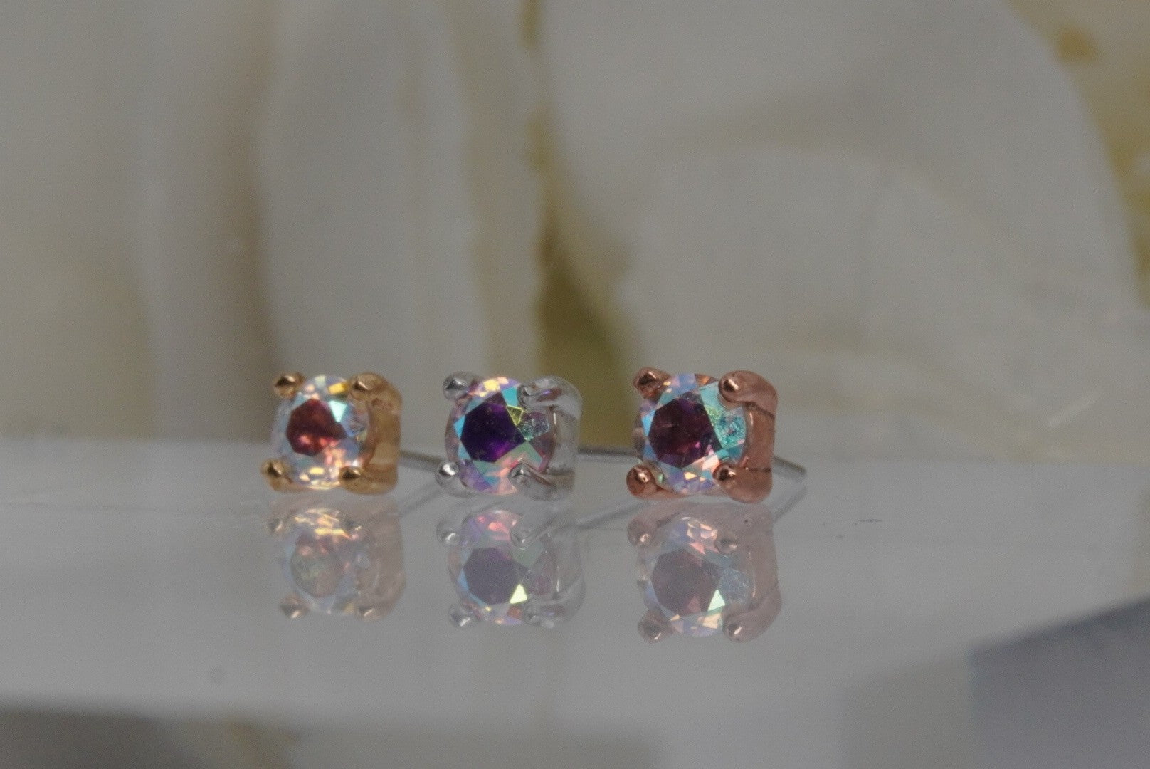 Prong with Mercury Mist Topaz
