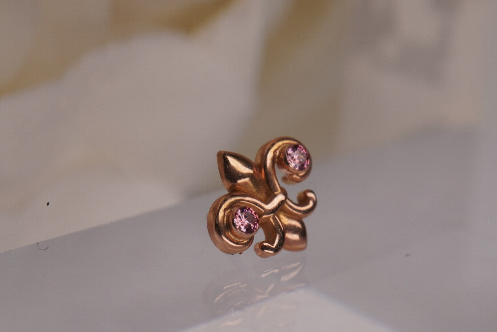 Fleur de Lis in Rose Gold