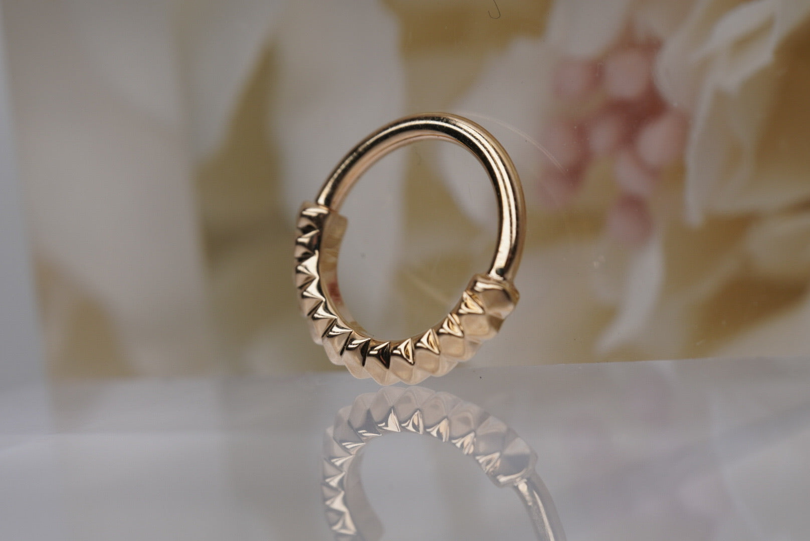 Petite Carbonado Seam Ring