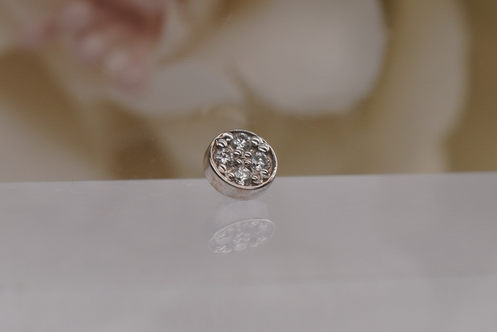 4mm Micro Pave Discs-GENUINE DIAMONDS