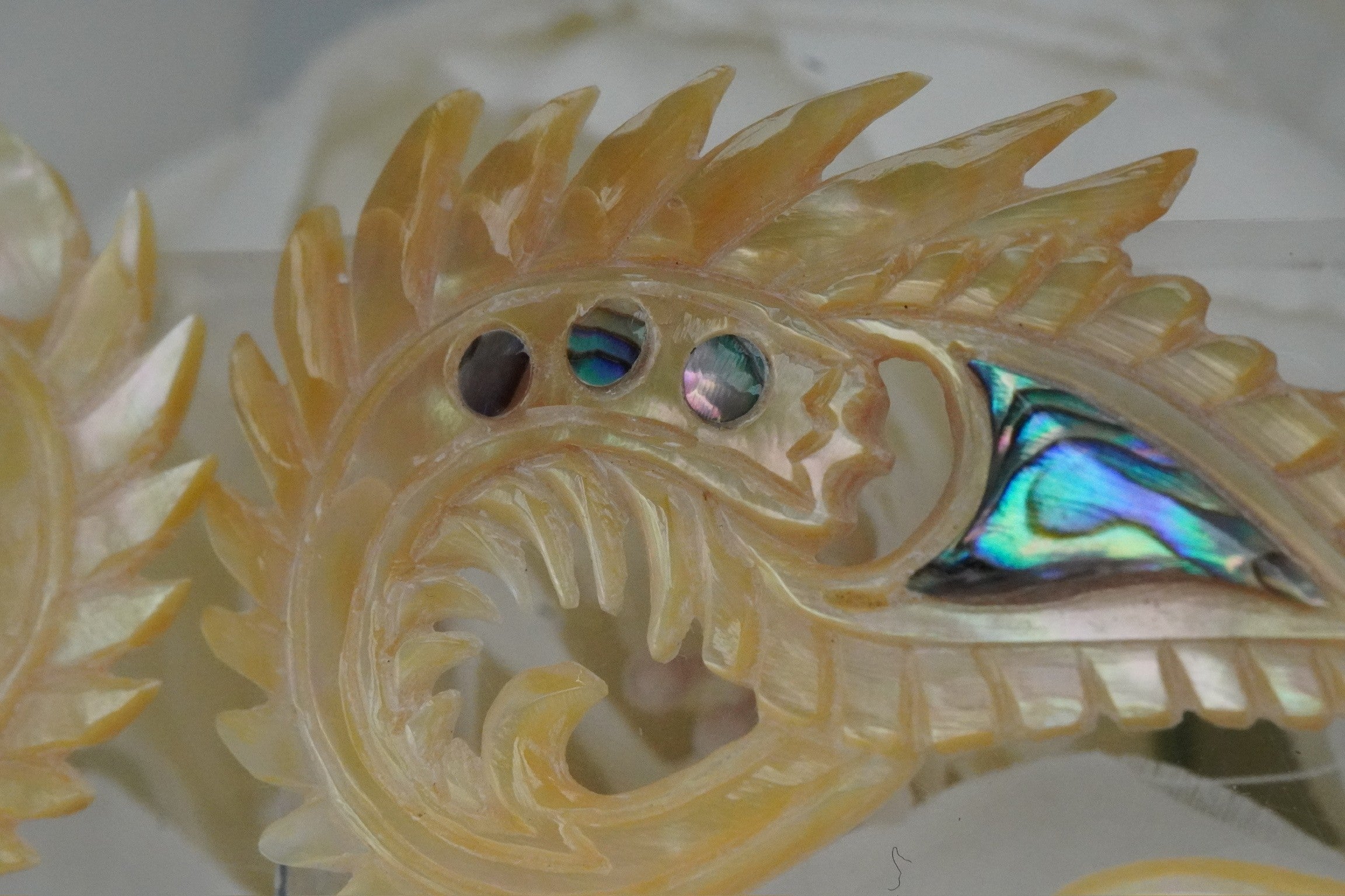 Shell Shrimp Hangers with Abalone