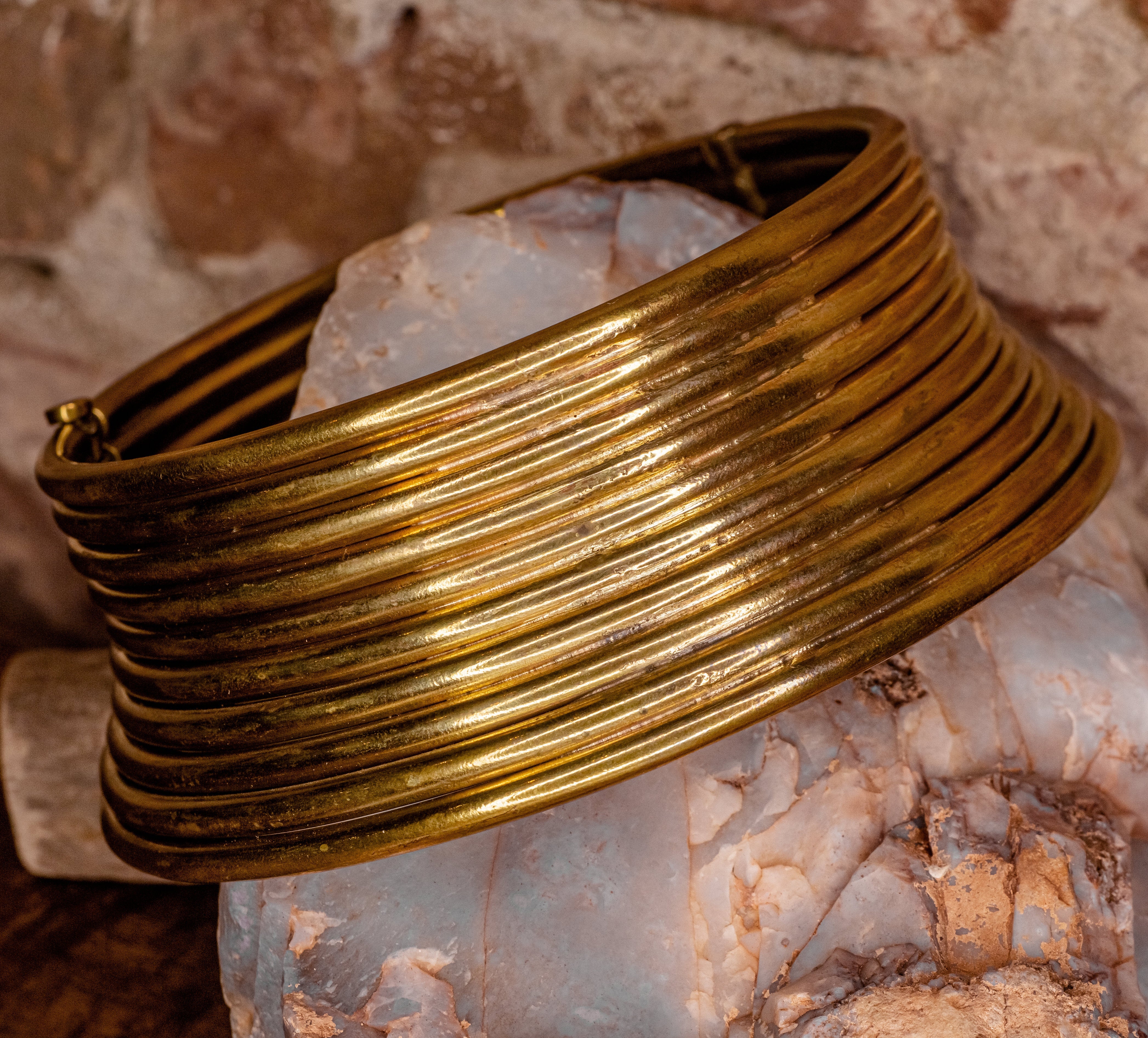 Karen Coil Necklace- Brass