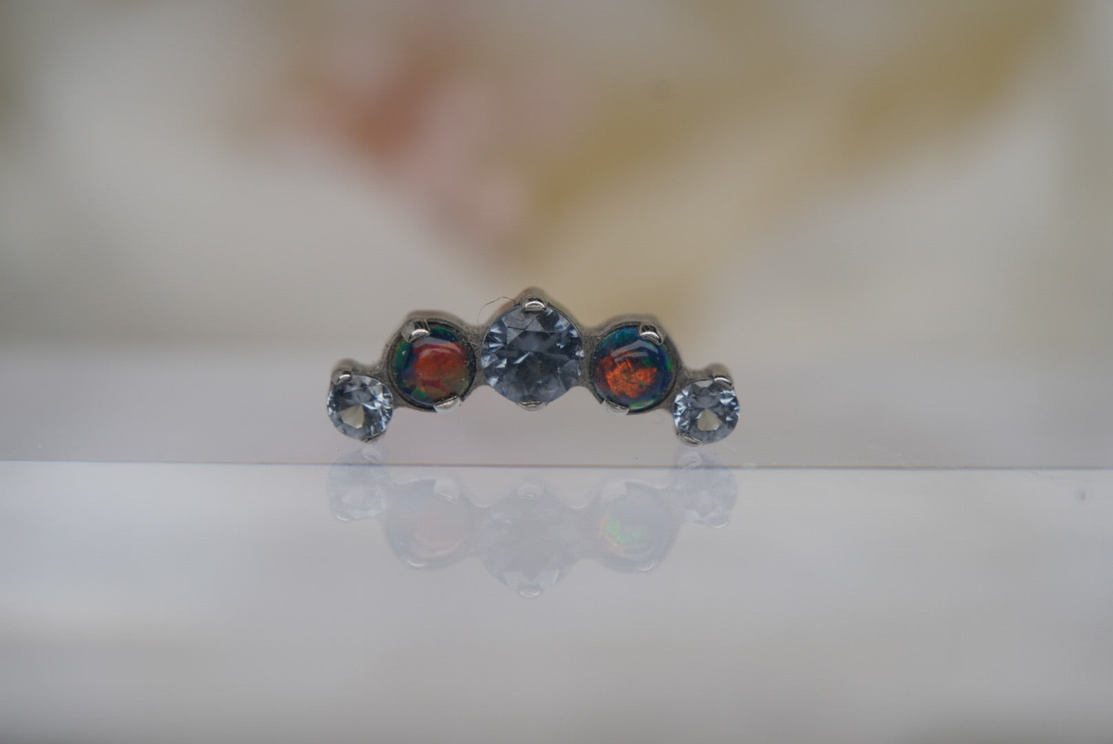 Black Opal & Tanzanite Swarovski Crystal Prium- 16/18g