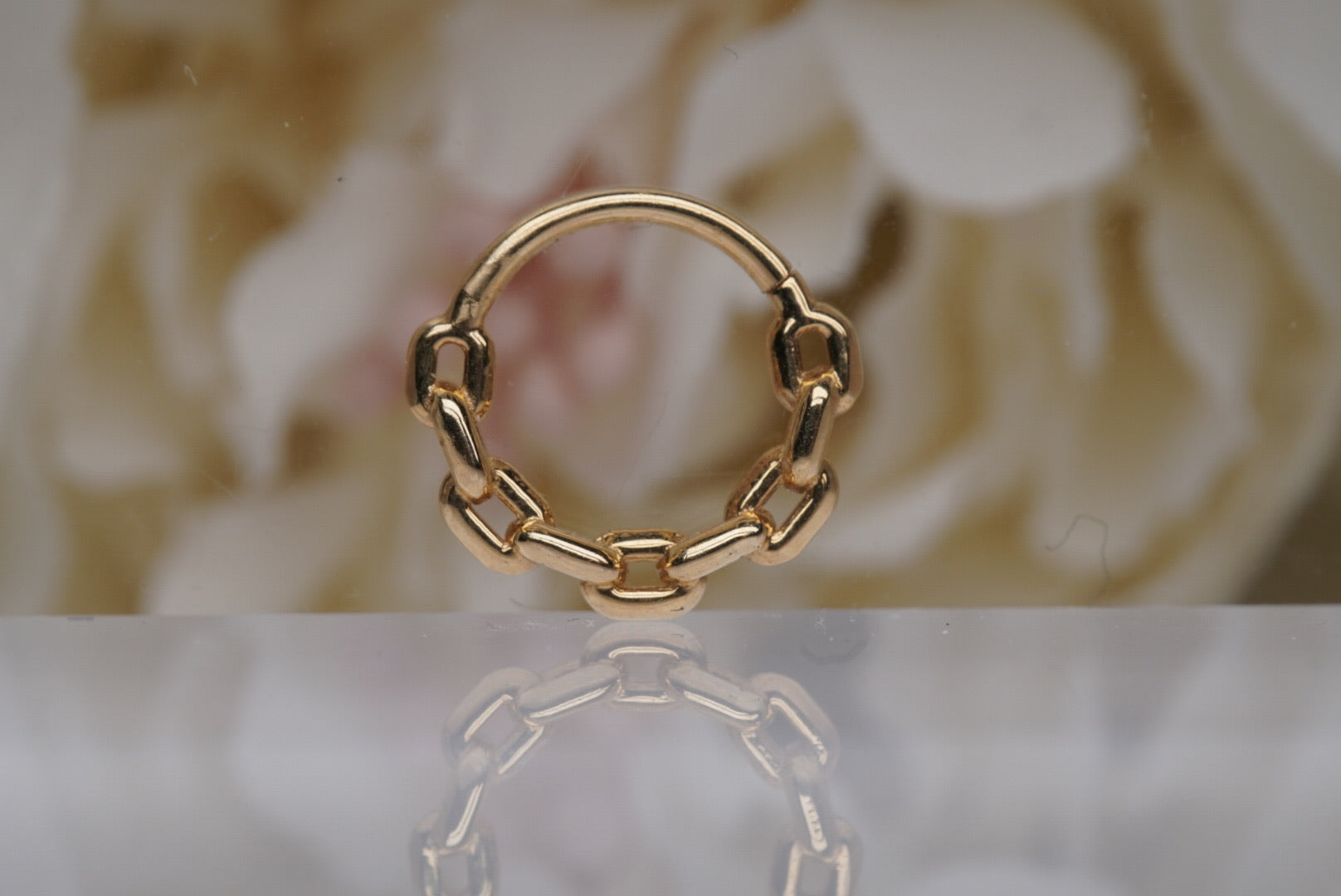 Chain Link Seam Ring in 16g
