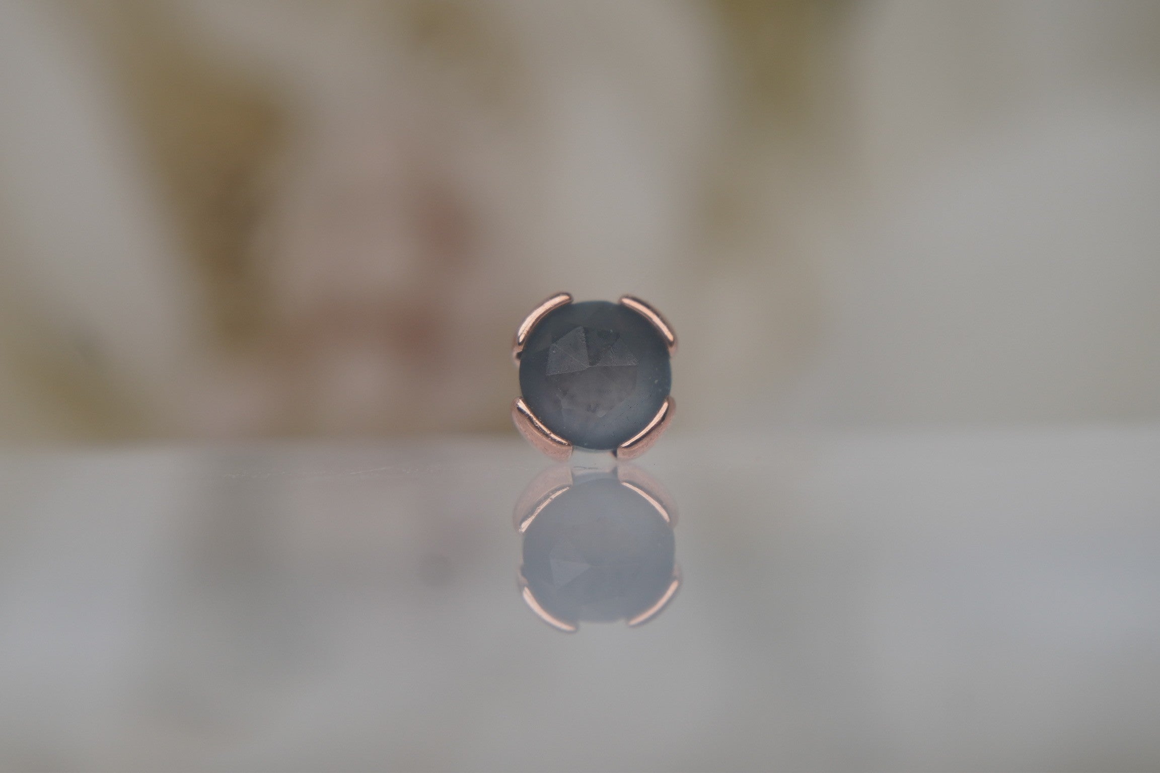 Peekaboo Sandblasted London Blue Topaz