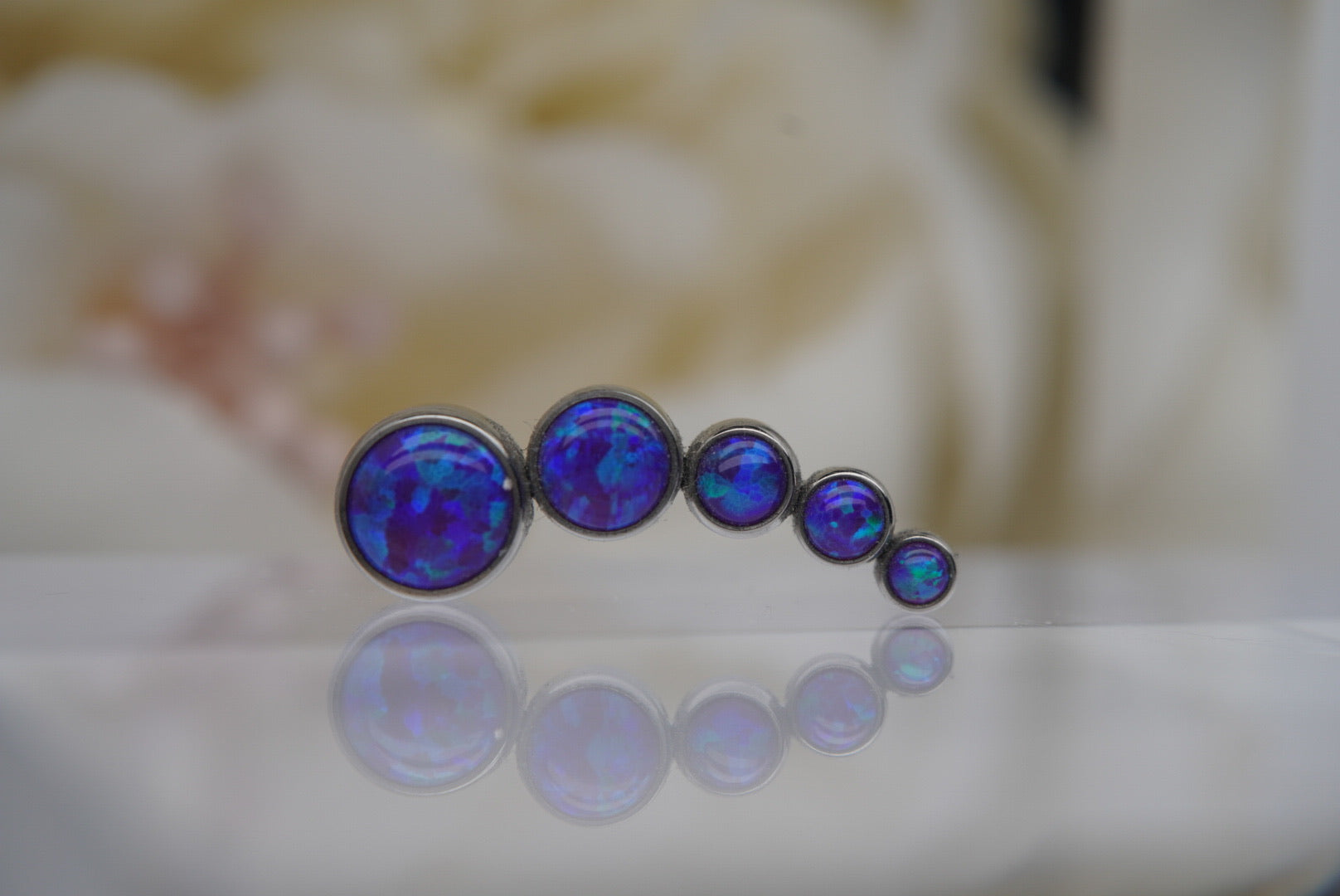 Bezel Prium-Large (Purple Opals)