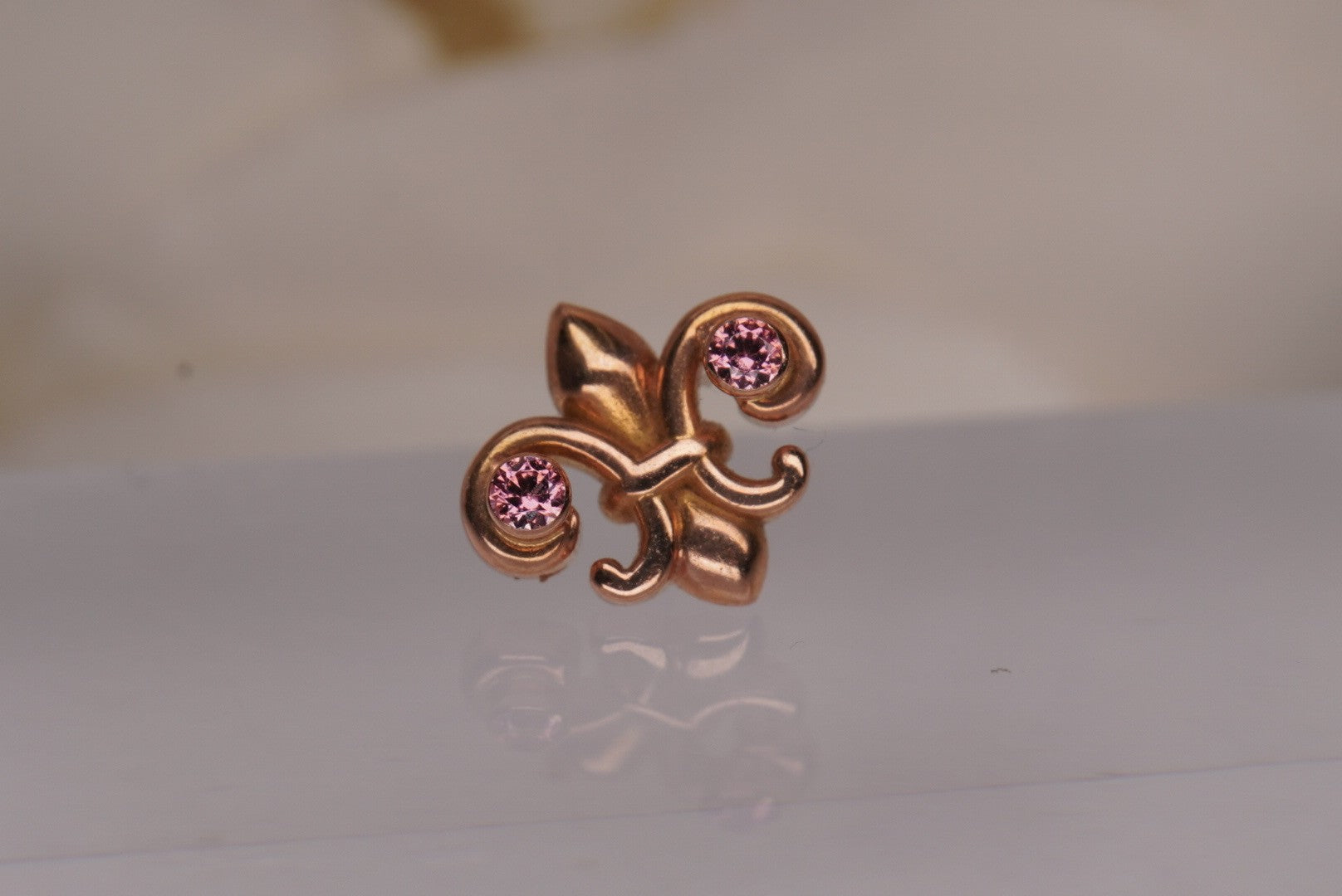 Fleur de Lis in Rose Gold