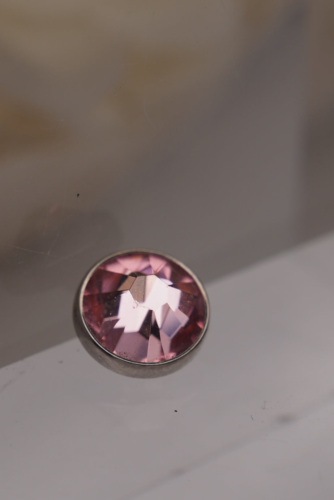 Light Rose Crystal- Flat Faceted Gems 14g