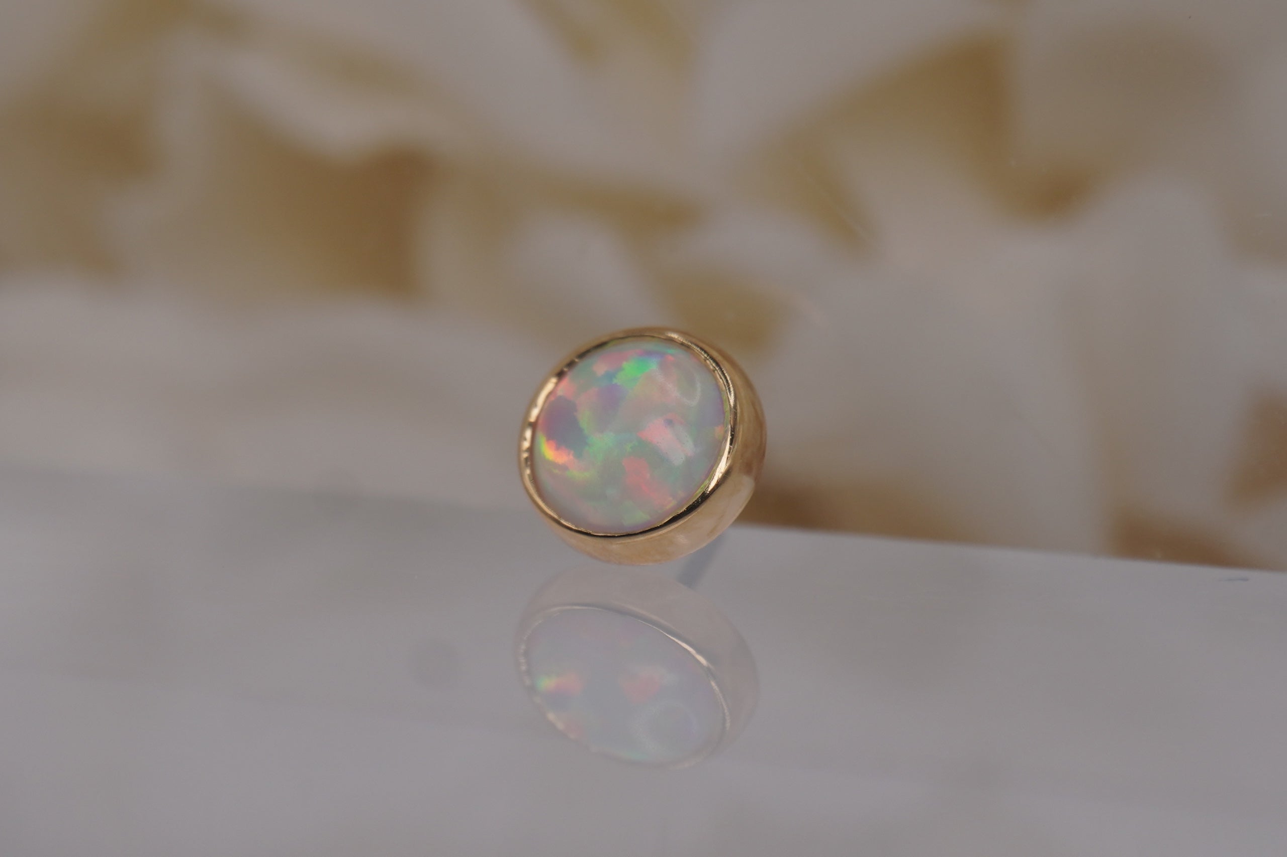 White Faux-pal Cabochon