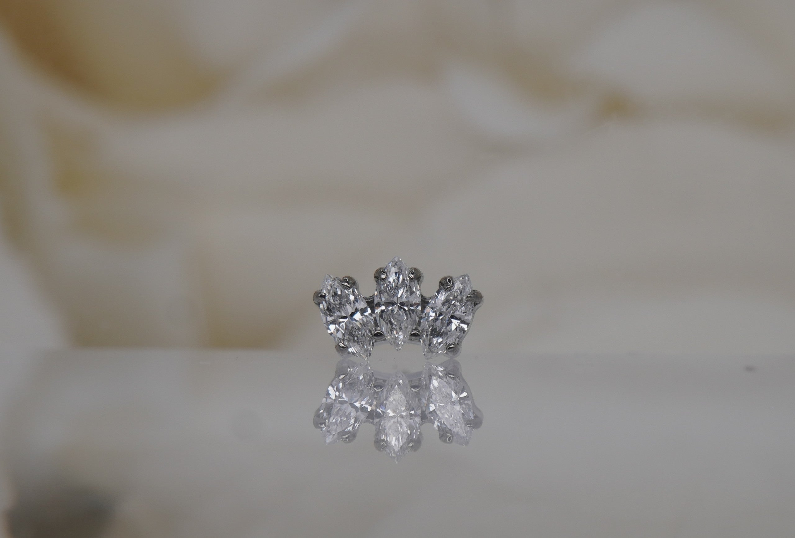 Marquise Fan with Diamonds