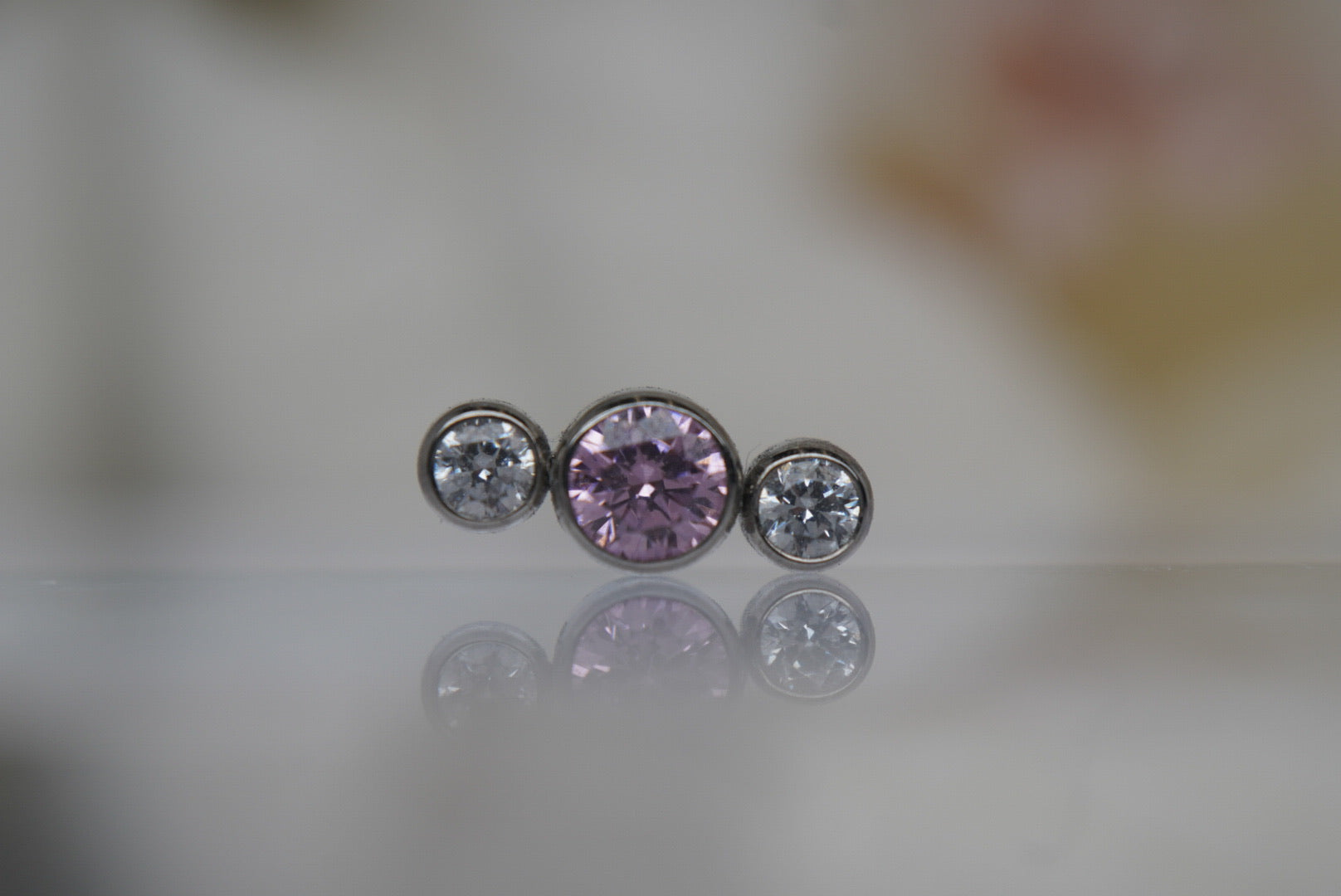 3-Gem (Pink & White)