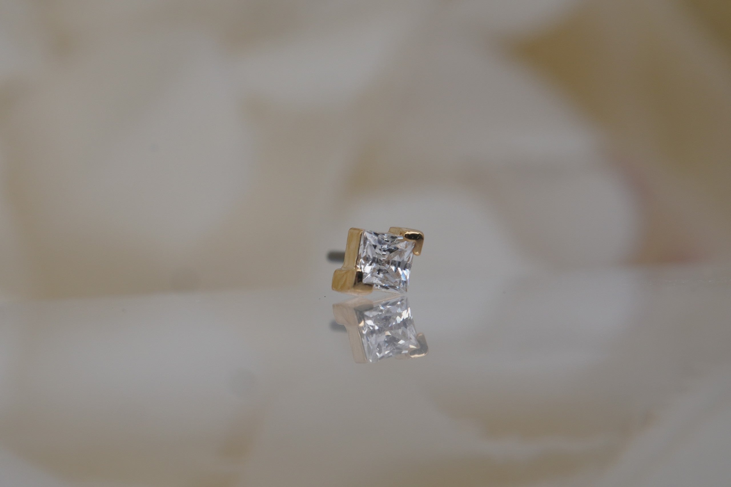 V Prong Princess Cut