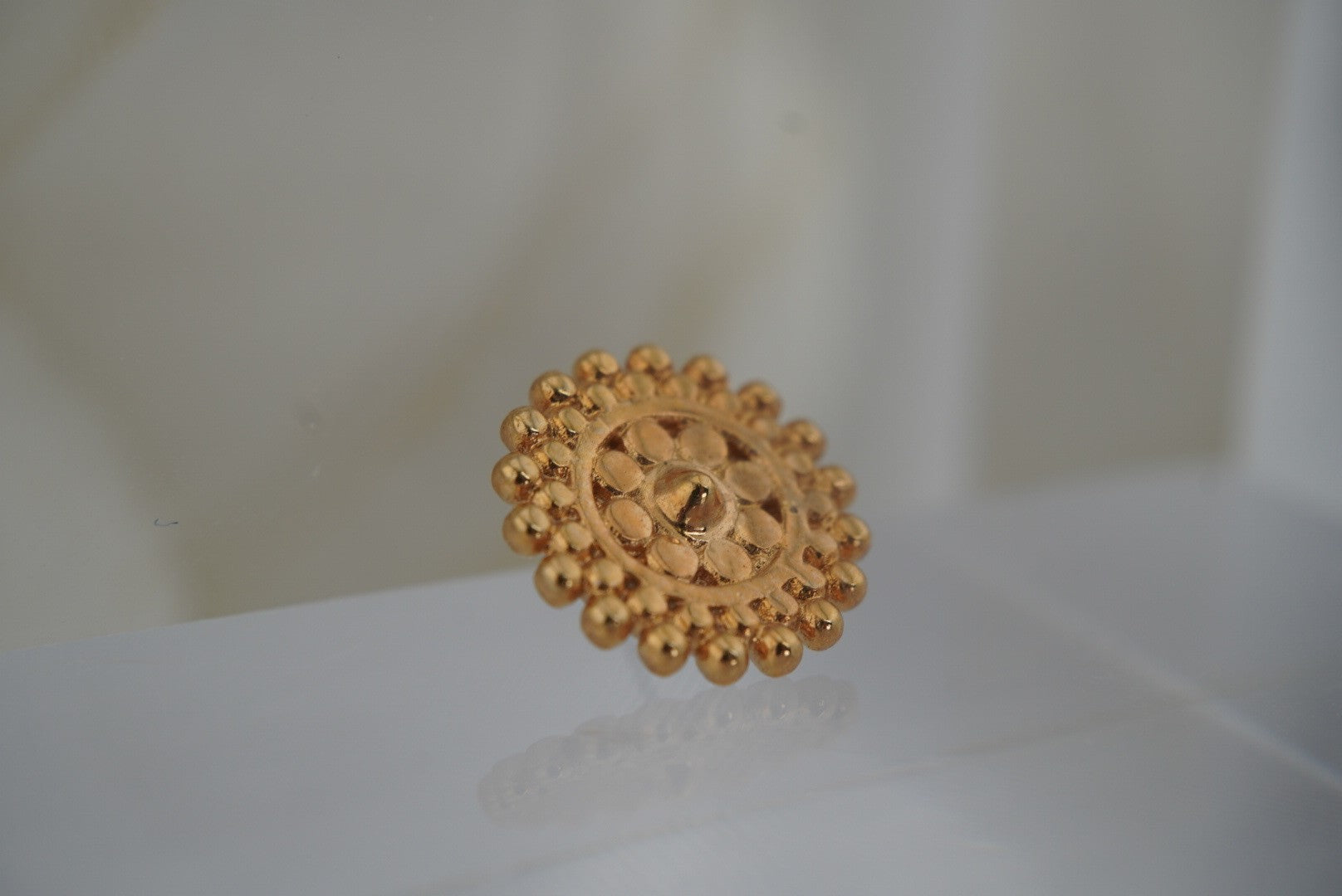 Large Afghan- Yellow Gold Plated