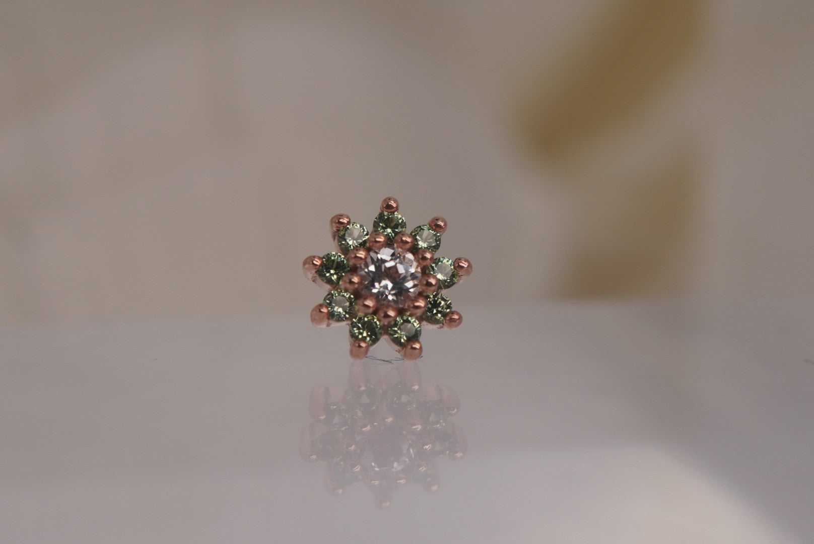 Eloise Flower with Tsavorite