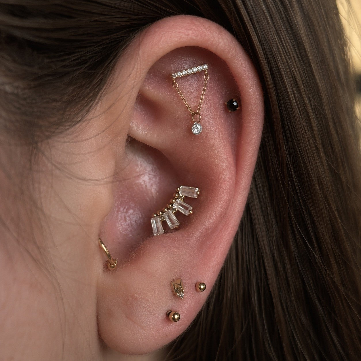 Prong with Black GENUINE DIAMONDS