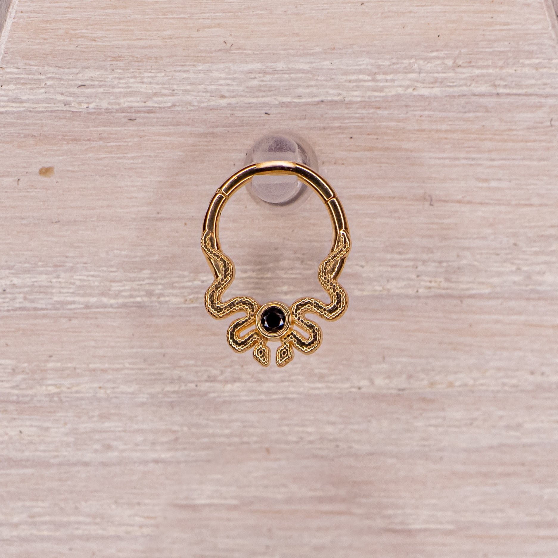 Double Snake Clicker- Yellow Gold