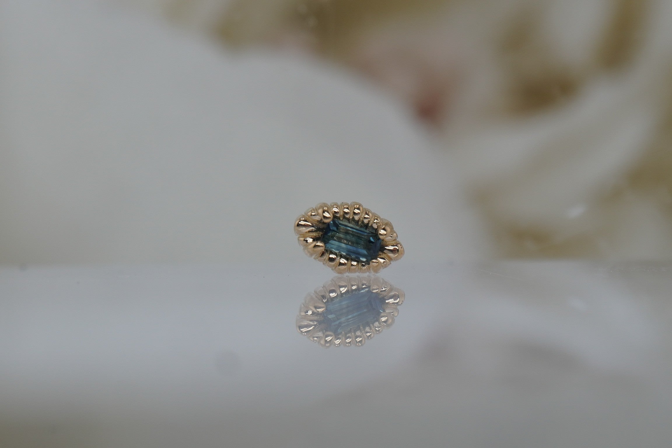 Melange Baguette with Montana Sapphire