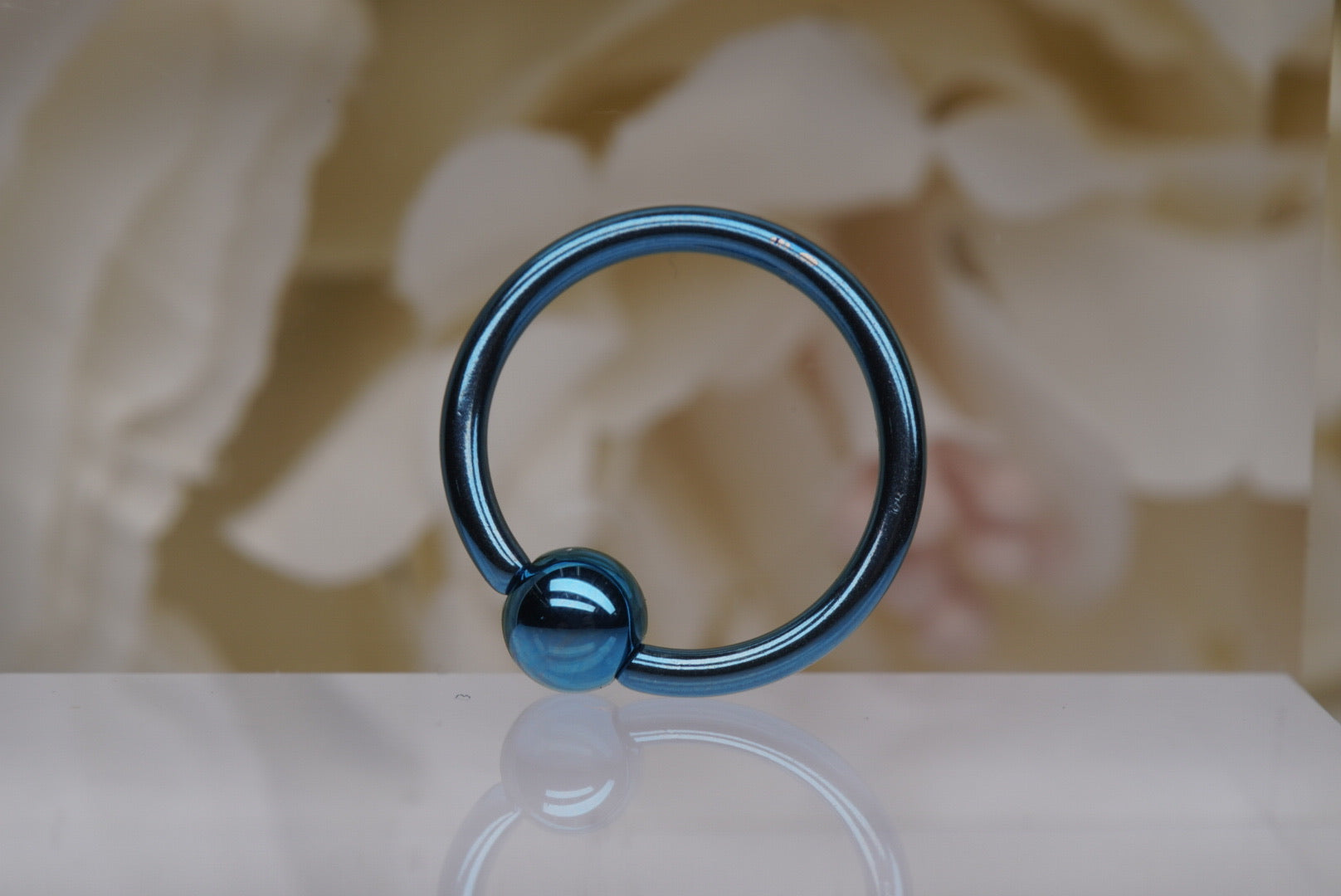 14g Anodized Niobium Captive Bead Rings