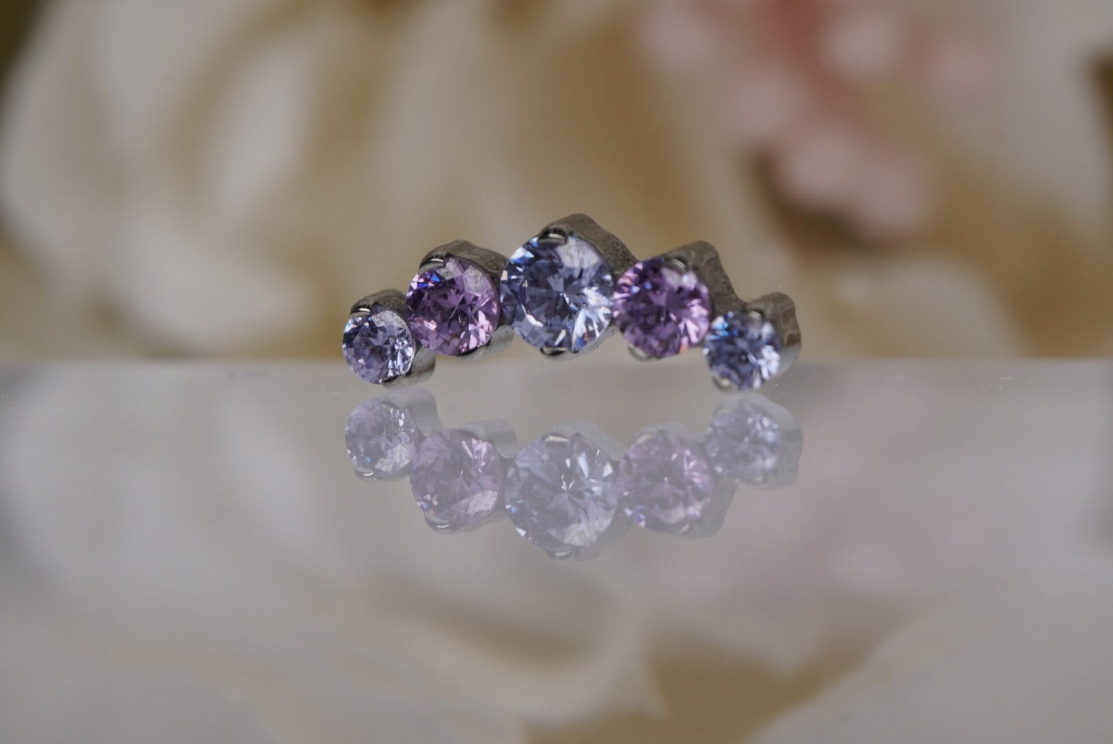 Tanzanite & Purple Crystal Prium- 12/14g