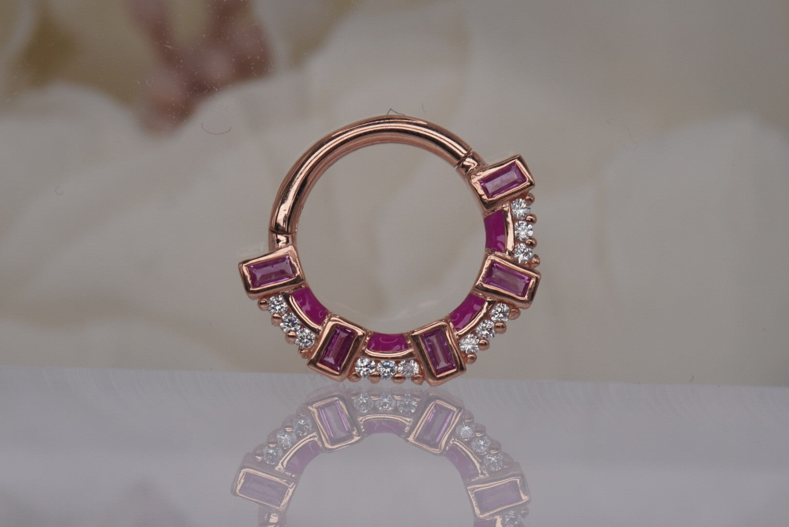 Lola Clicker with Pink Sapphire