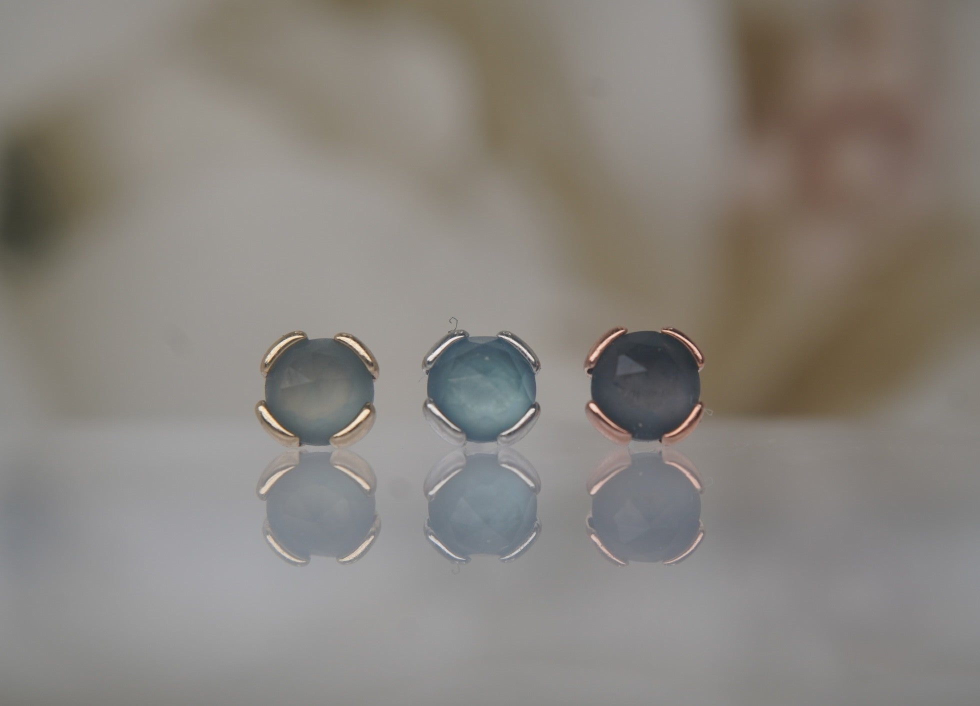 Peekaboo Sandblasted London Blue Topaz