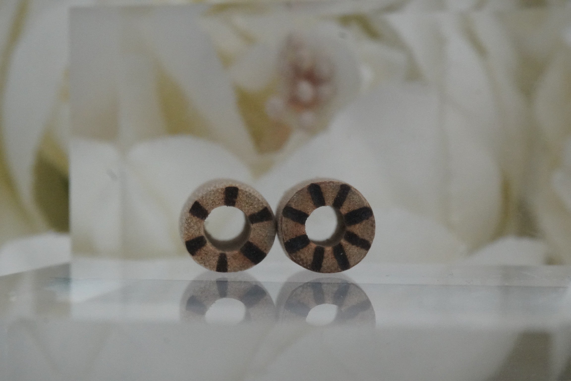 Striped Eyelet Wood -  0g