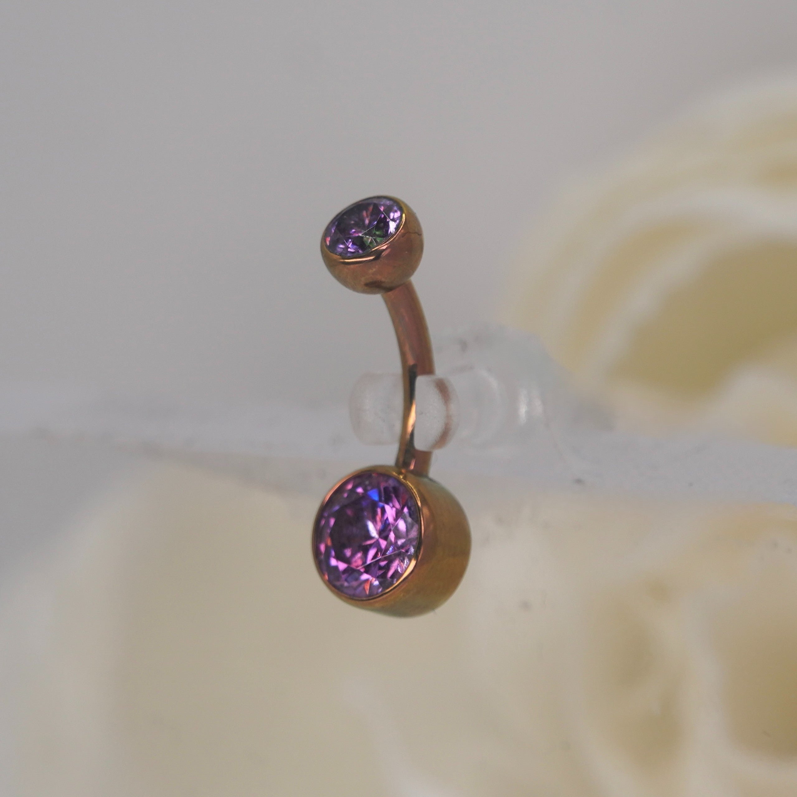Fancy Purple 4x6mm Navel