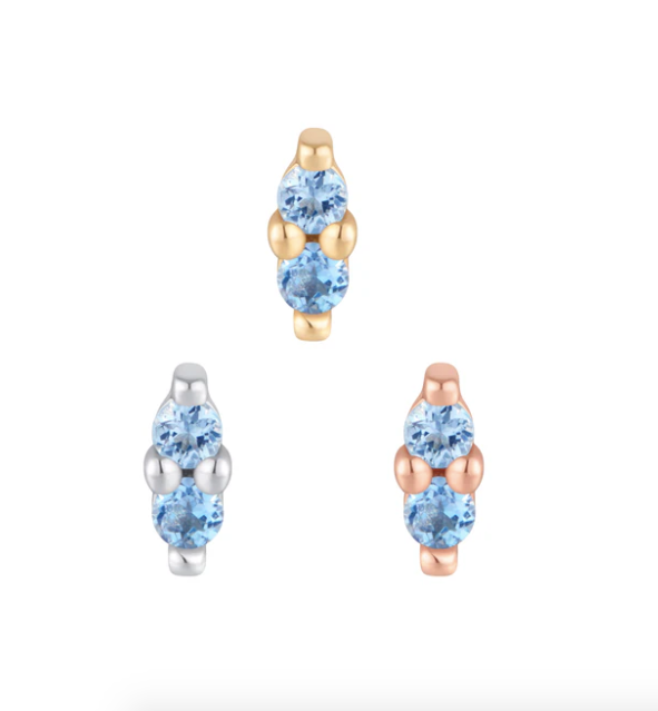 Mishka Prong #2 with London Blue Topaz