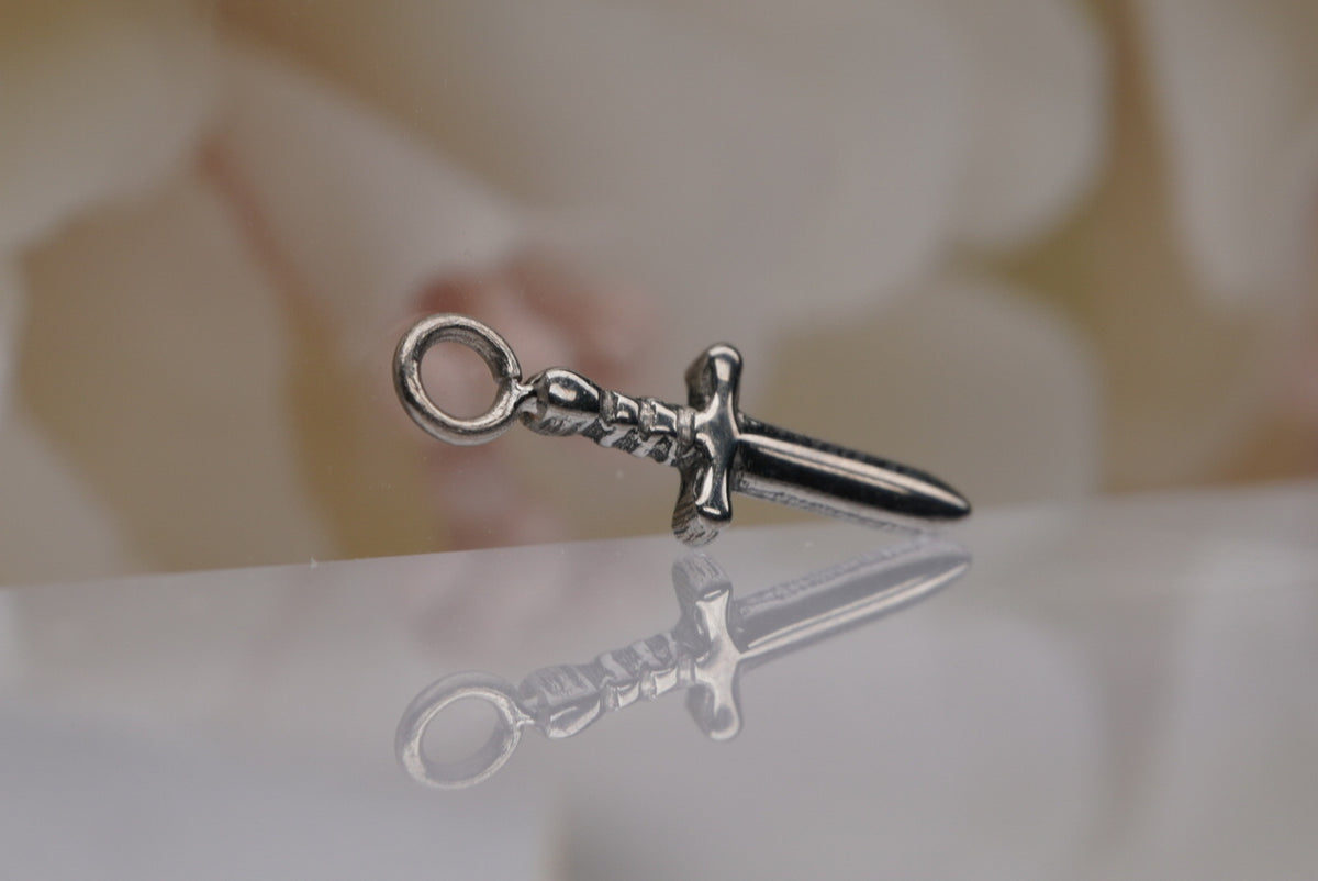 Sword Charm in Titanium