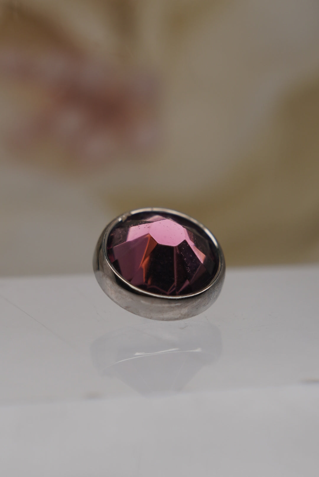 Amethyst Crystal- Flat Faceted Gems 16g