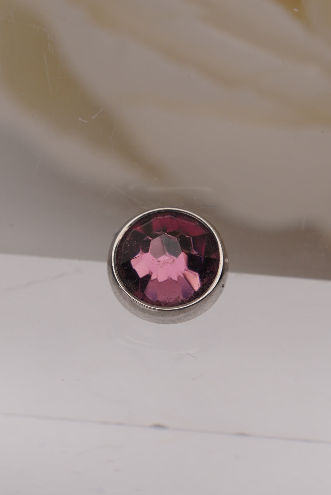 Fusia Crystal- Flat Faceted Gems 14g