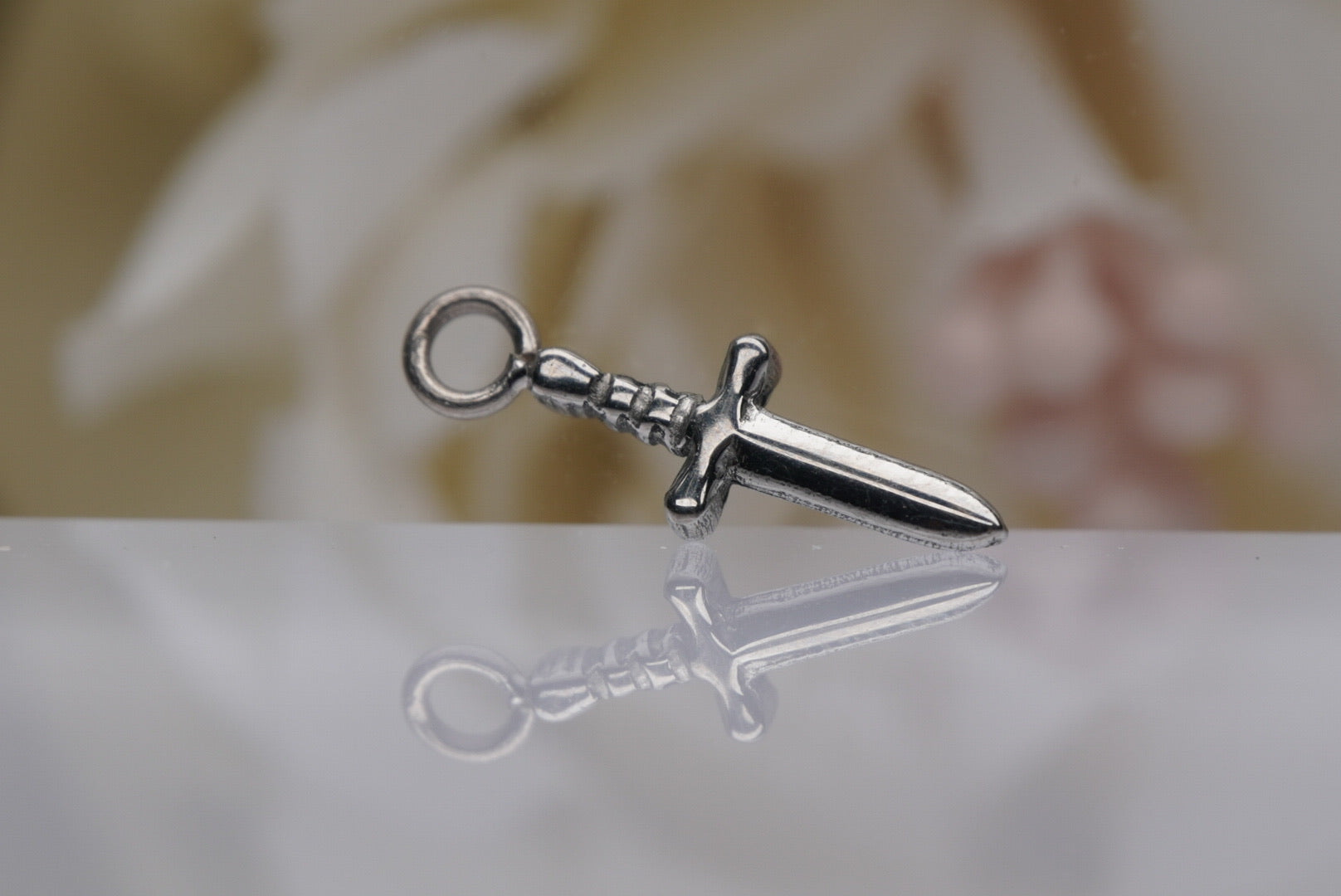 Sword Charm in Titanium